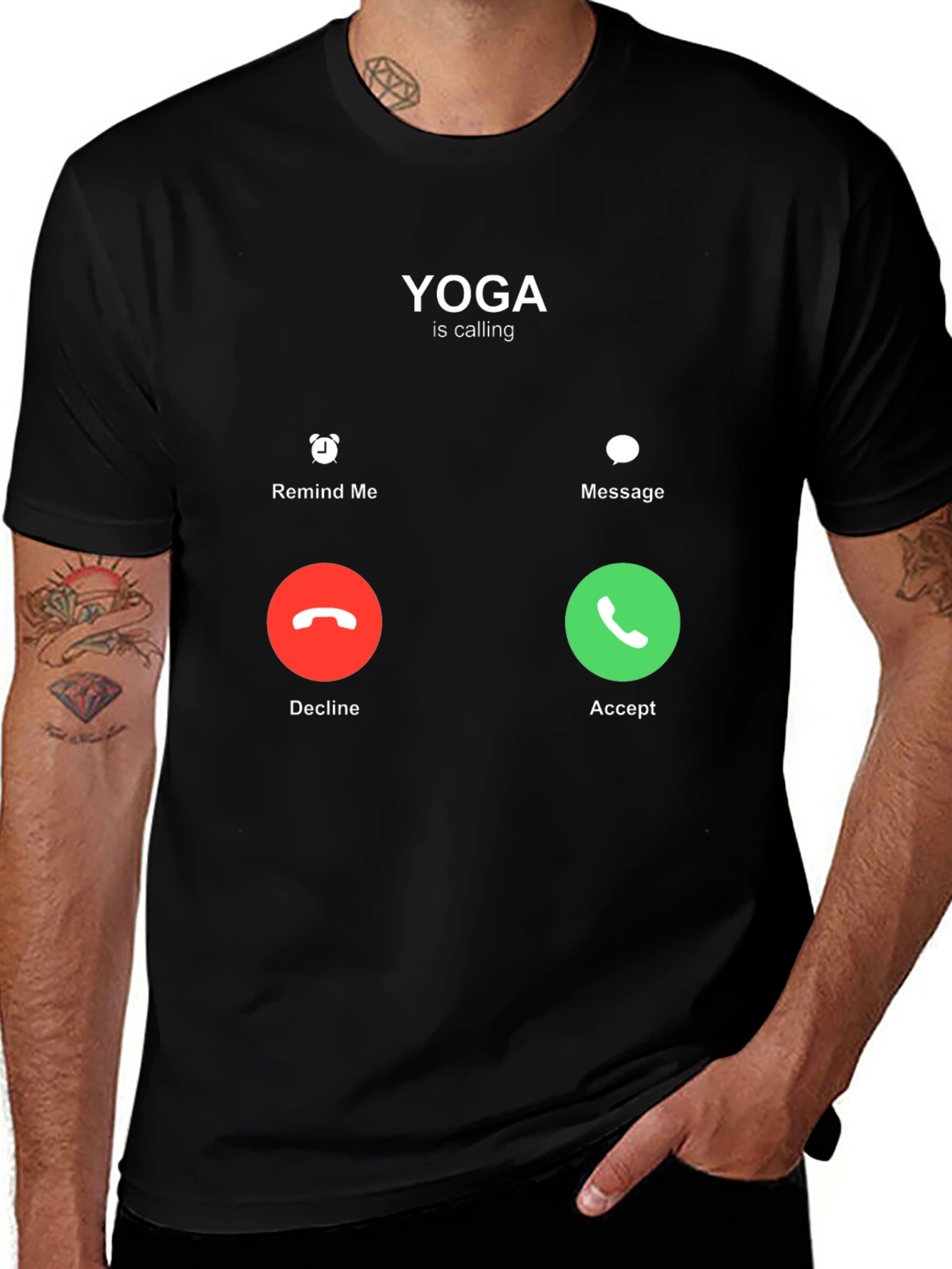 Variant 11 of Yoga is Calling Black T-Shirt