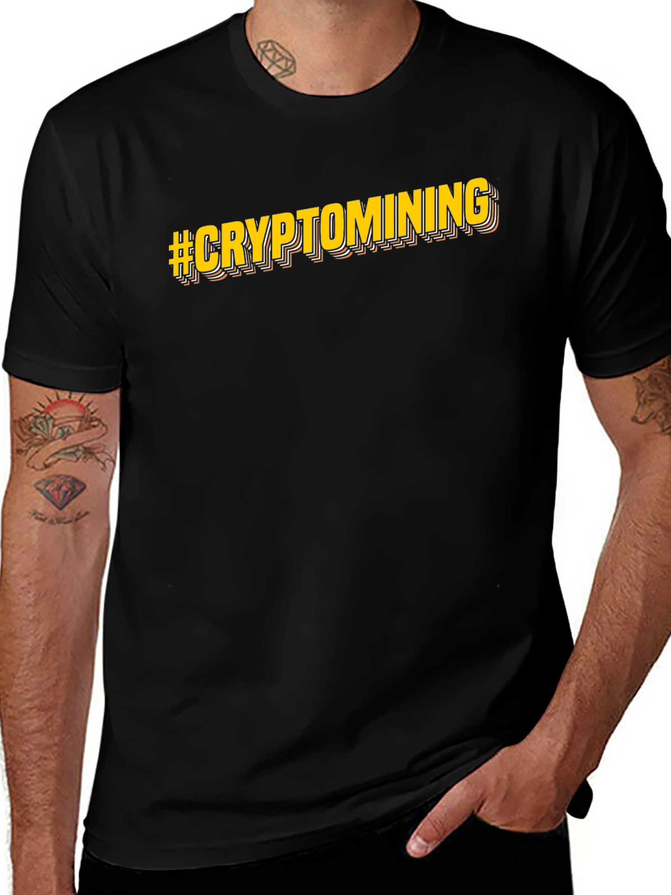 Variant 12 of Crypto Mining Black T-Shirt