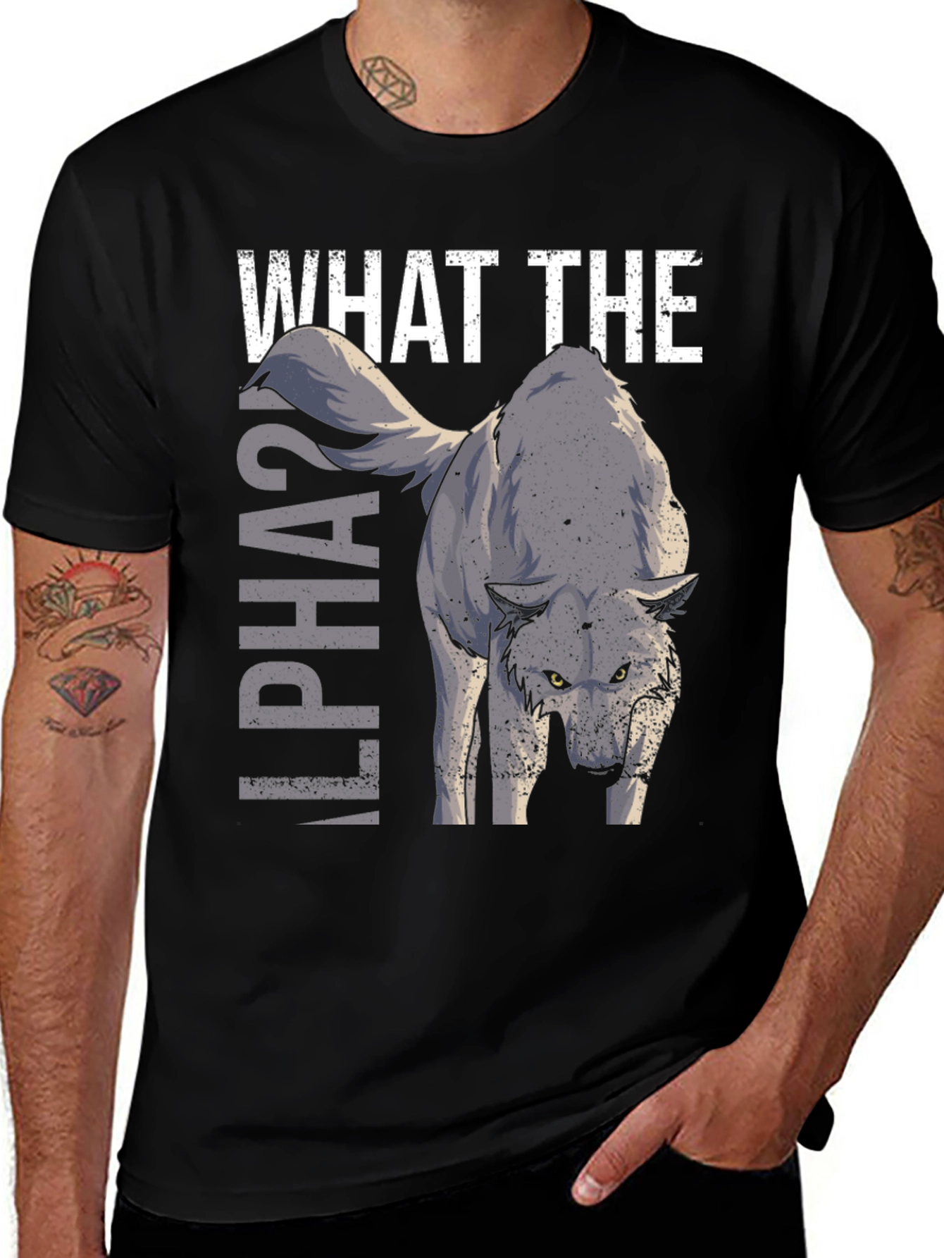 Variant 26 of What The Alpha Wolf Graphic T-Shirt