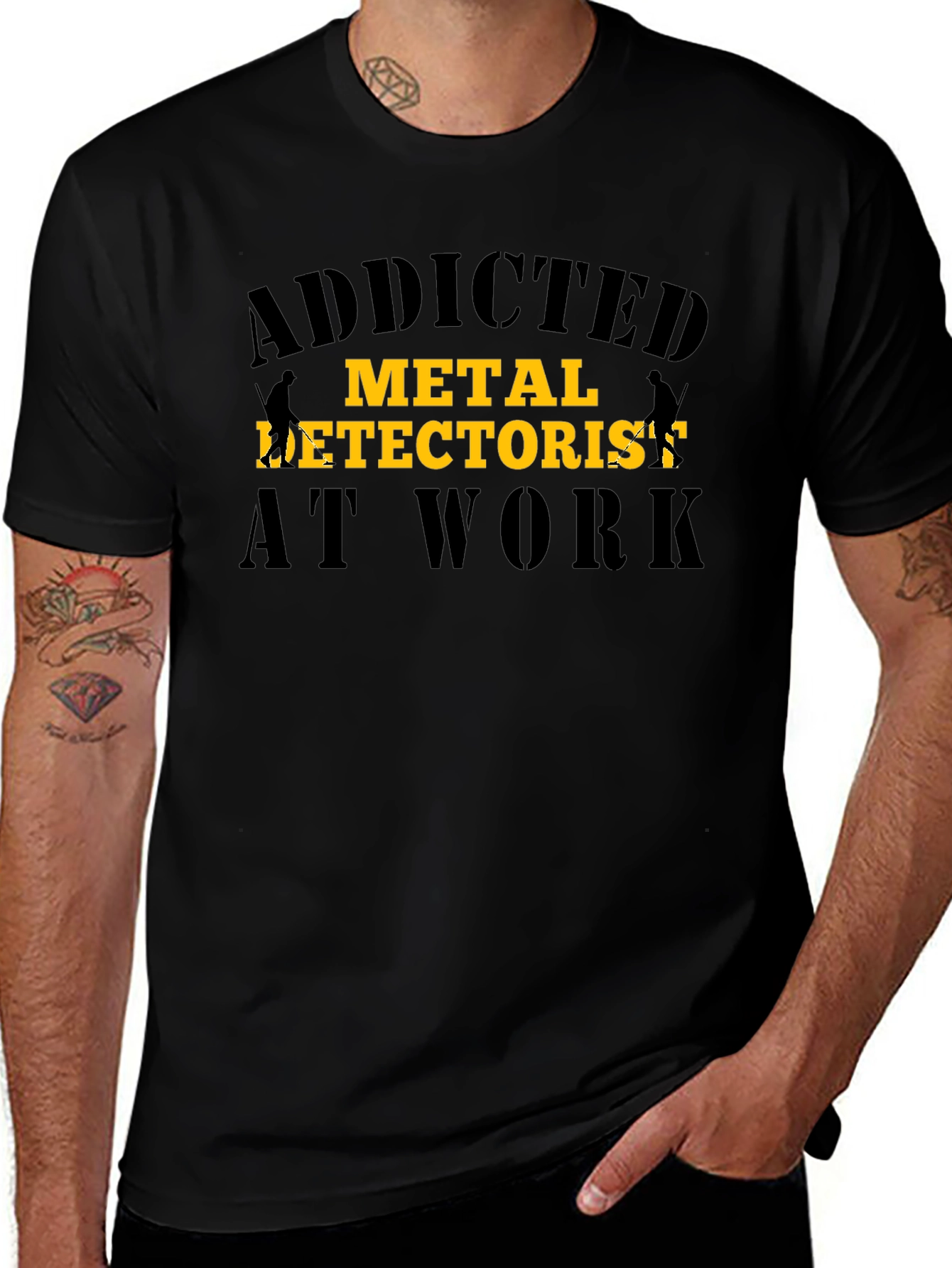 Variant 12 of Addicted Metal Detectorist T-Shirt