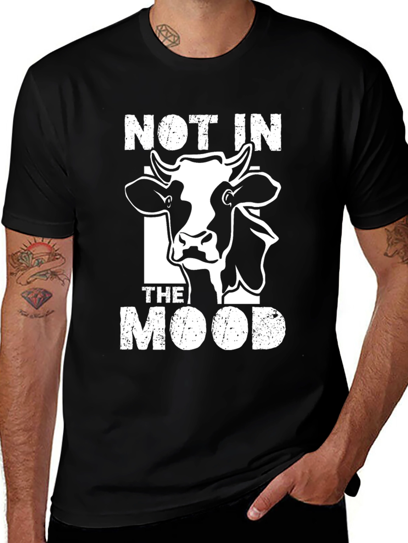 Variant 27 of Not In The Mood Cow Graphic Tee