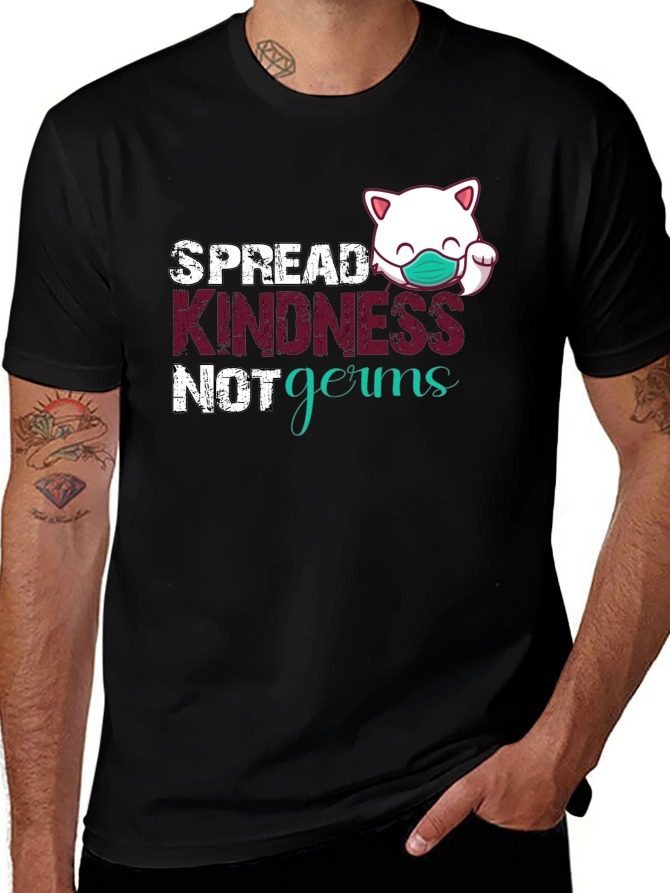 Variant 30 of Spread Kindness, Not Germs Graphic Tee