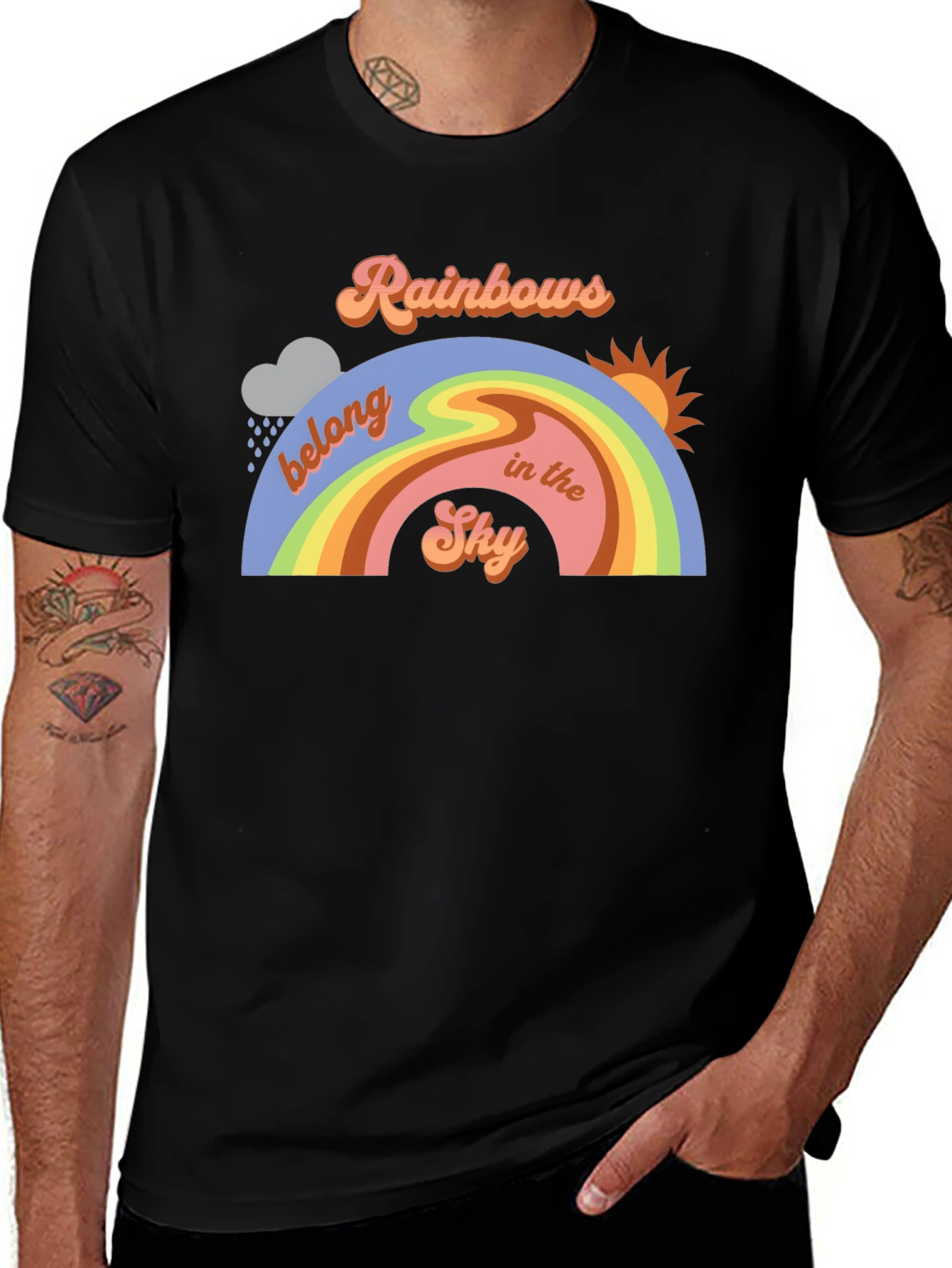 Variant 23 of Rainbows Belong in the Sky T-Shirt