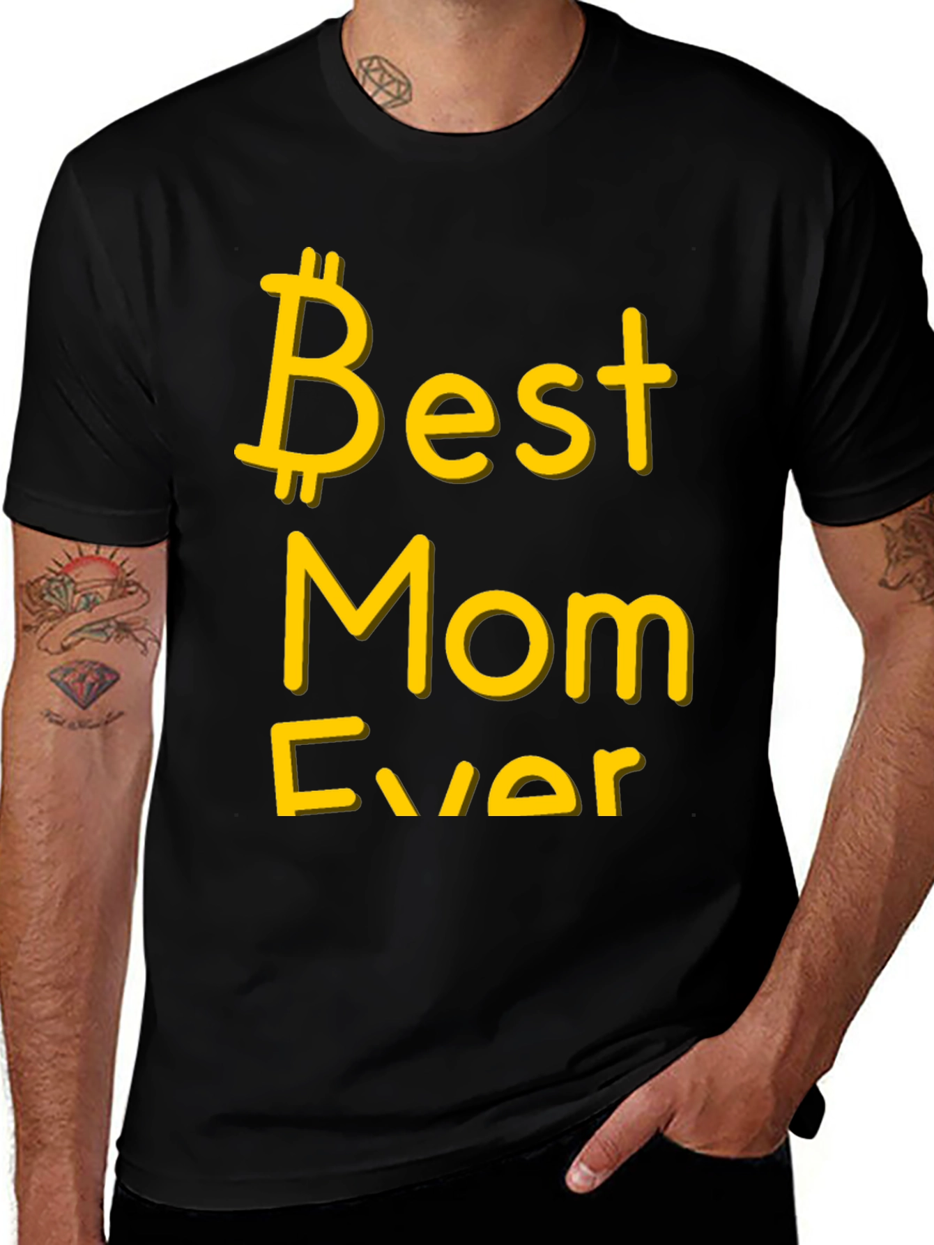 Variant 18 of Best Mom Ever Black Graphic Tee