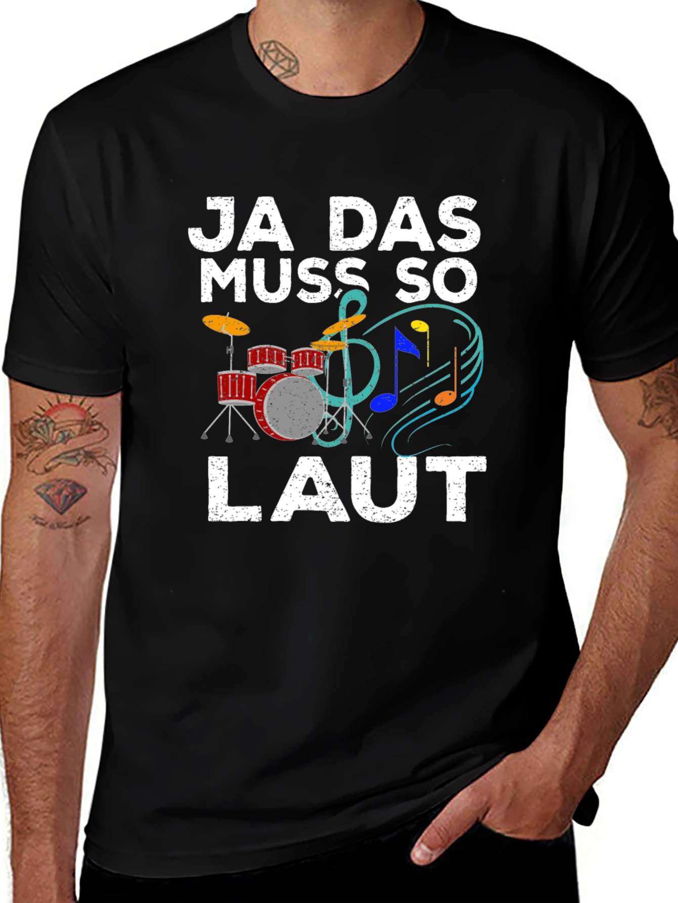 Variant 26 of Ja Das Muss So Laut T-Shirt - Music Lover Tee