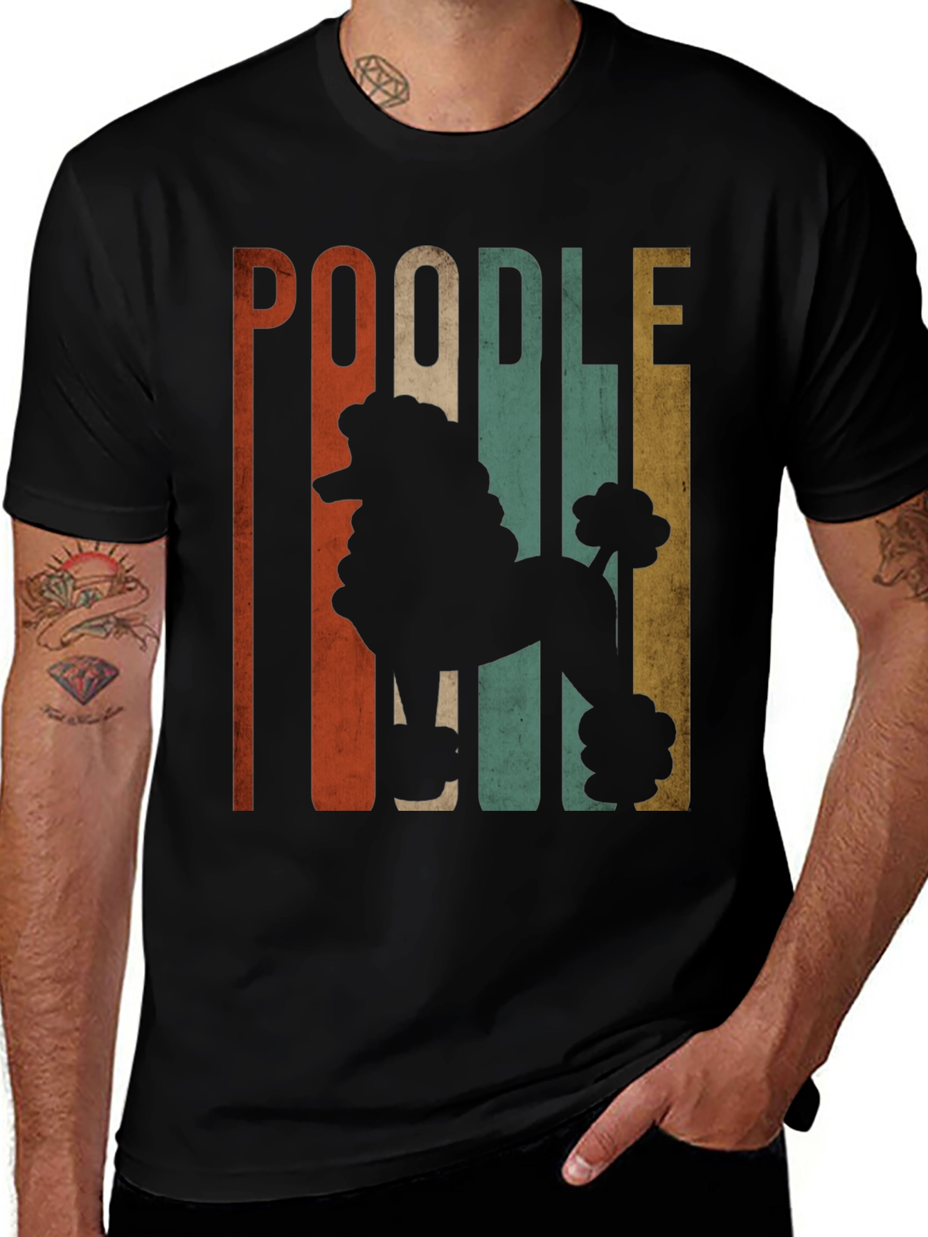 Variant 12 of Retro Poodle T-Shirt: Vintage Dog Lover Tee