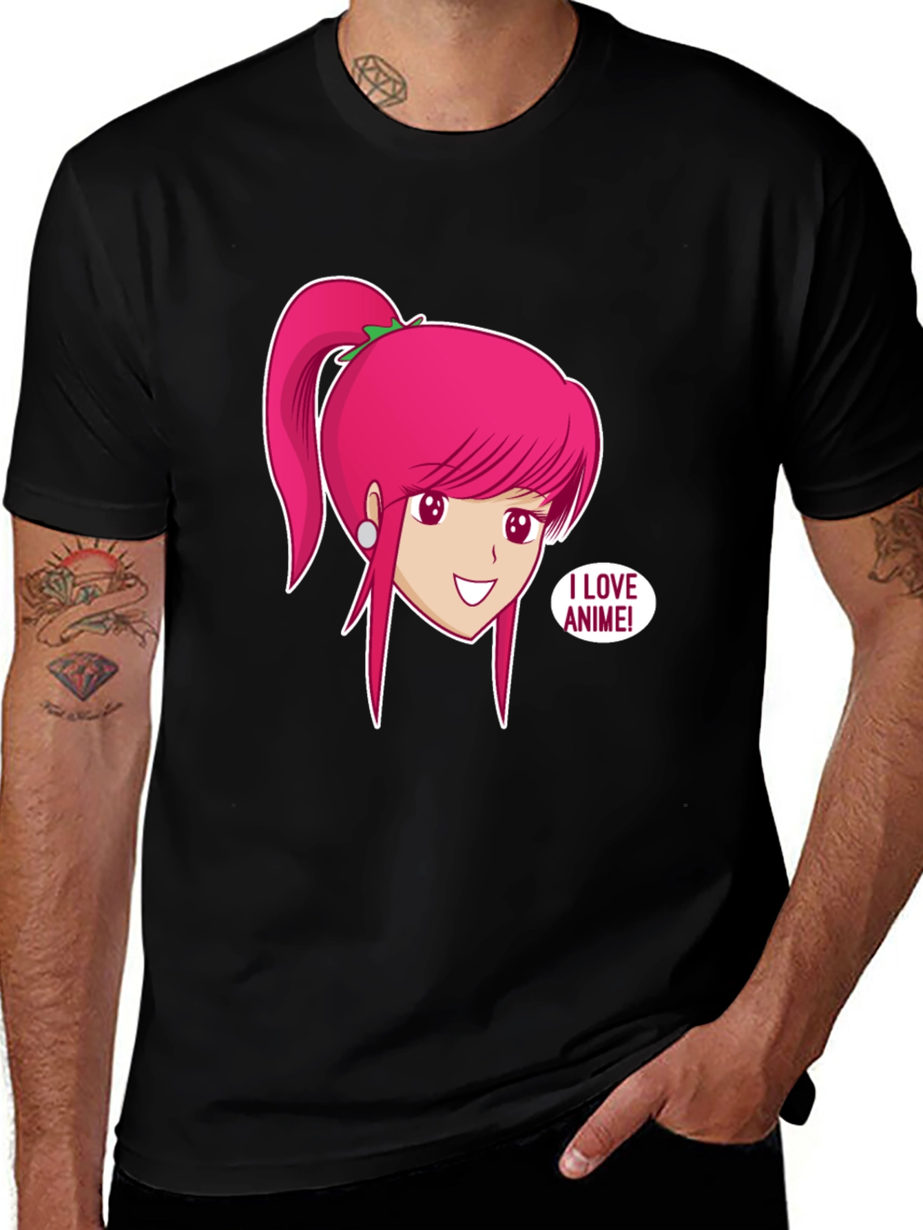 Anime Lover Black T-Shirt