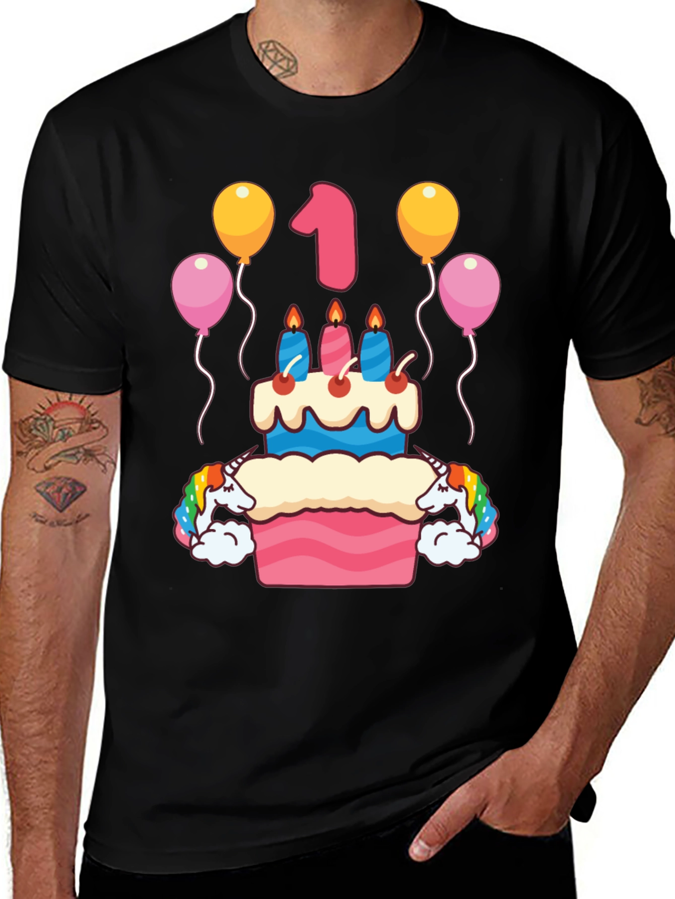 Variant 12 of Unicorn 1st Birthday T-Shirt