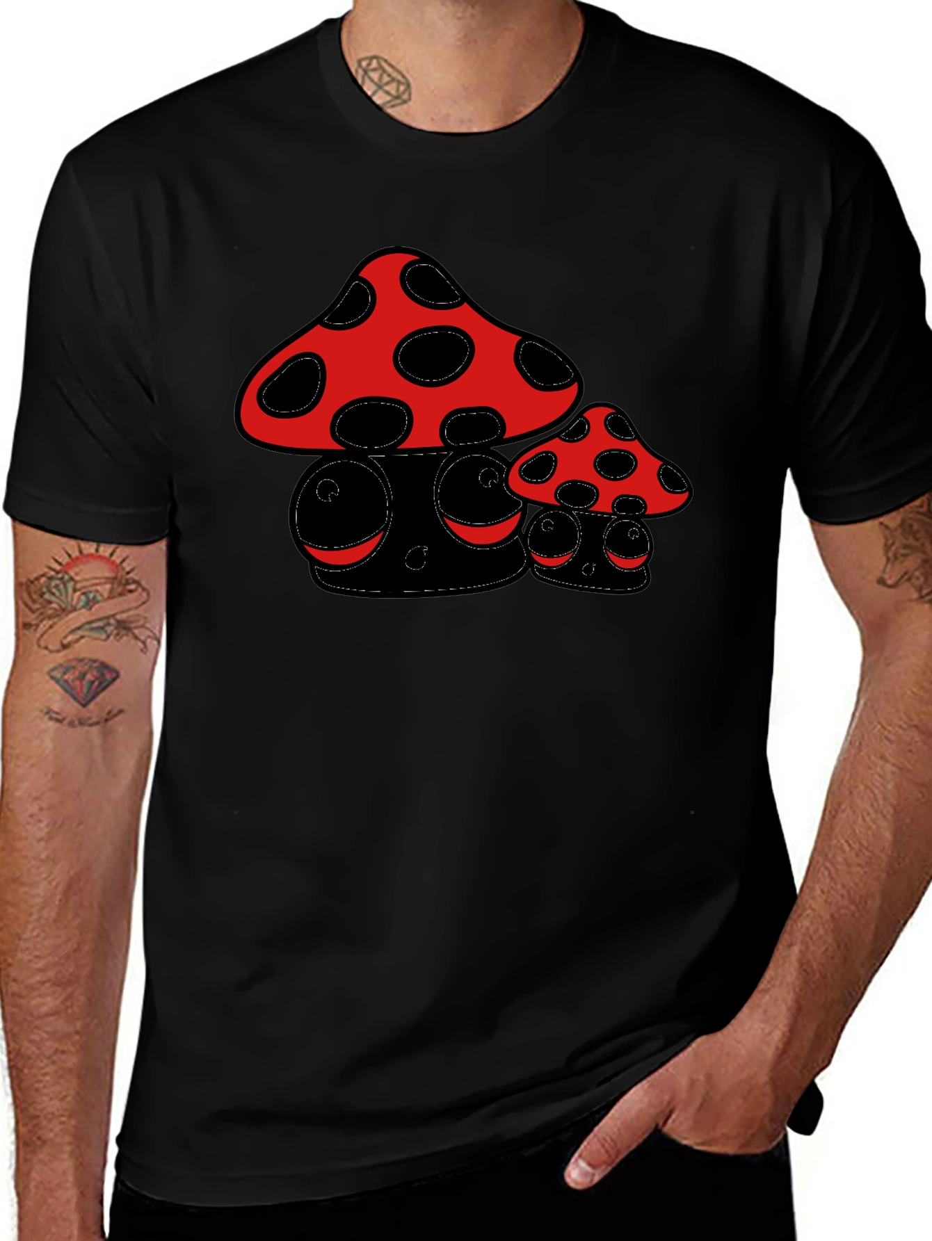 Variant 25 of Funky Mushroom Graphic Tee