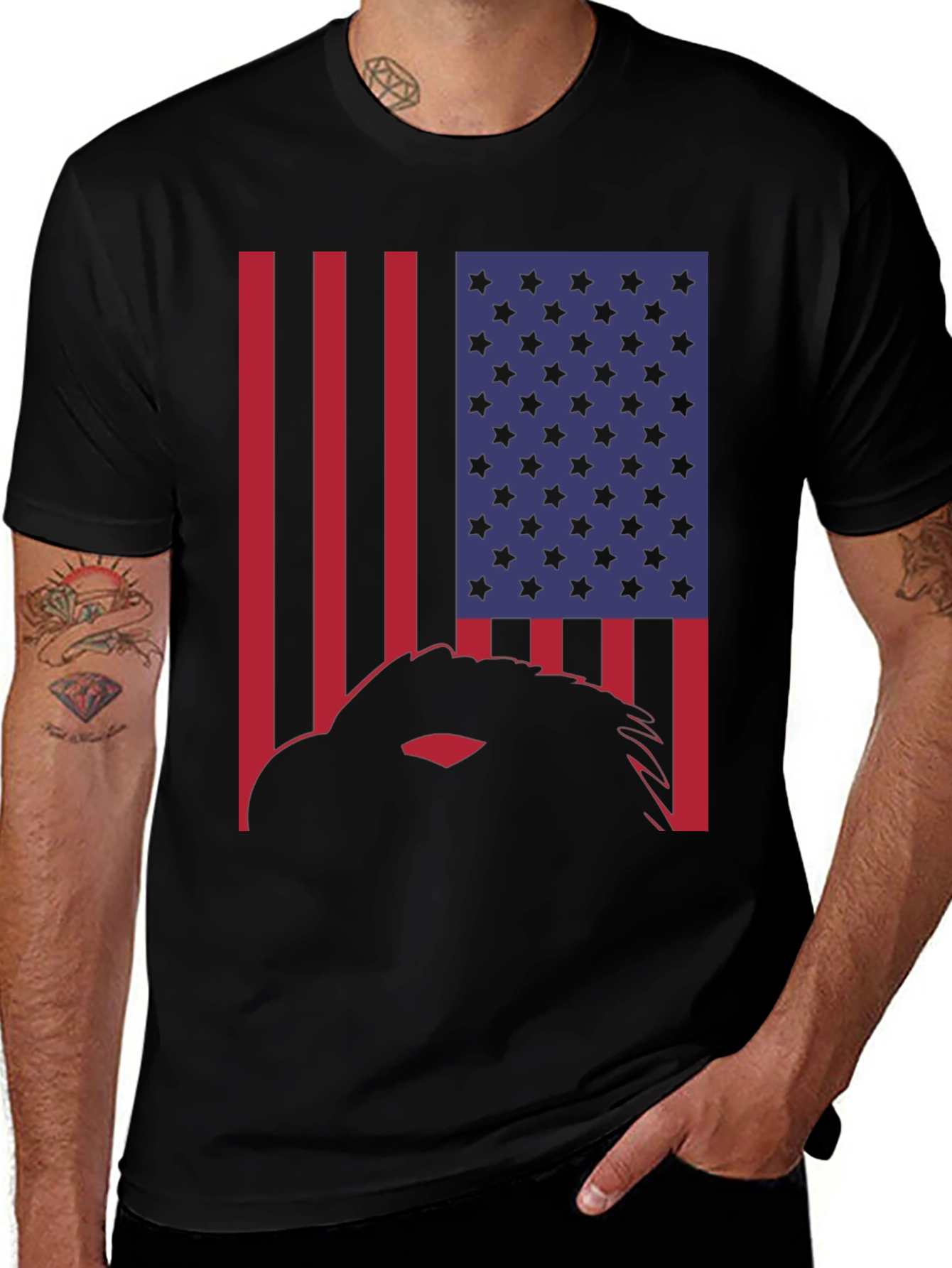 American Eagle Flag Graphic T-Shirt
