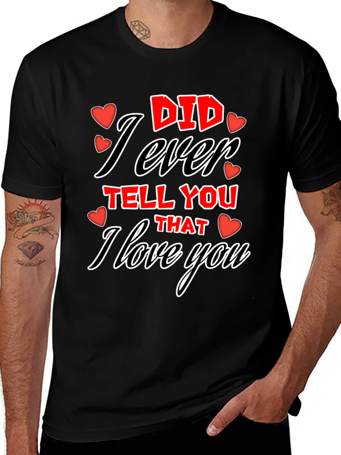 Variant 11 of I Love You Graphic Tee - Valentine's Day T-Shirt