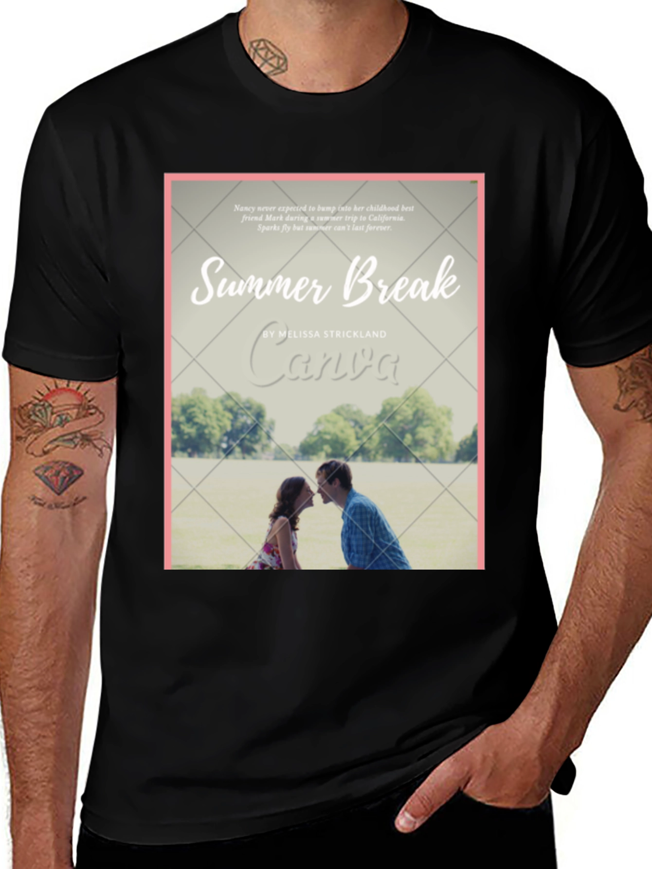 Summer Break Novel Cover T-Shirt