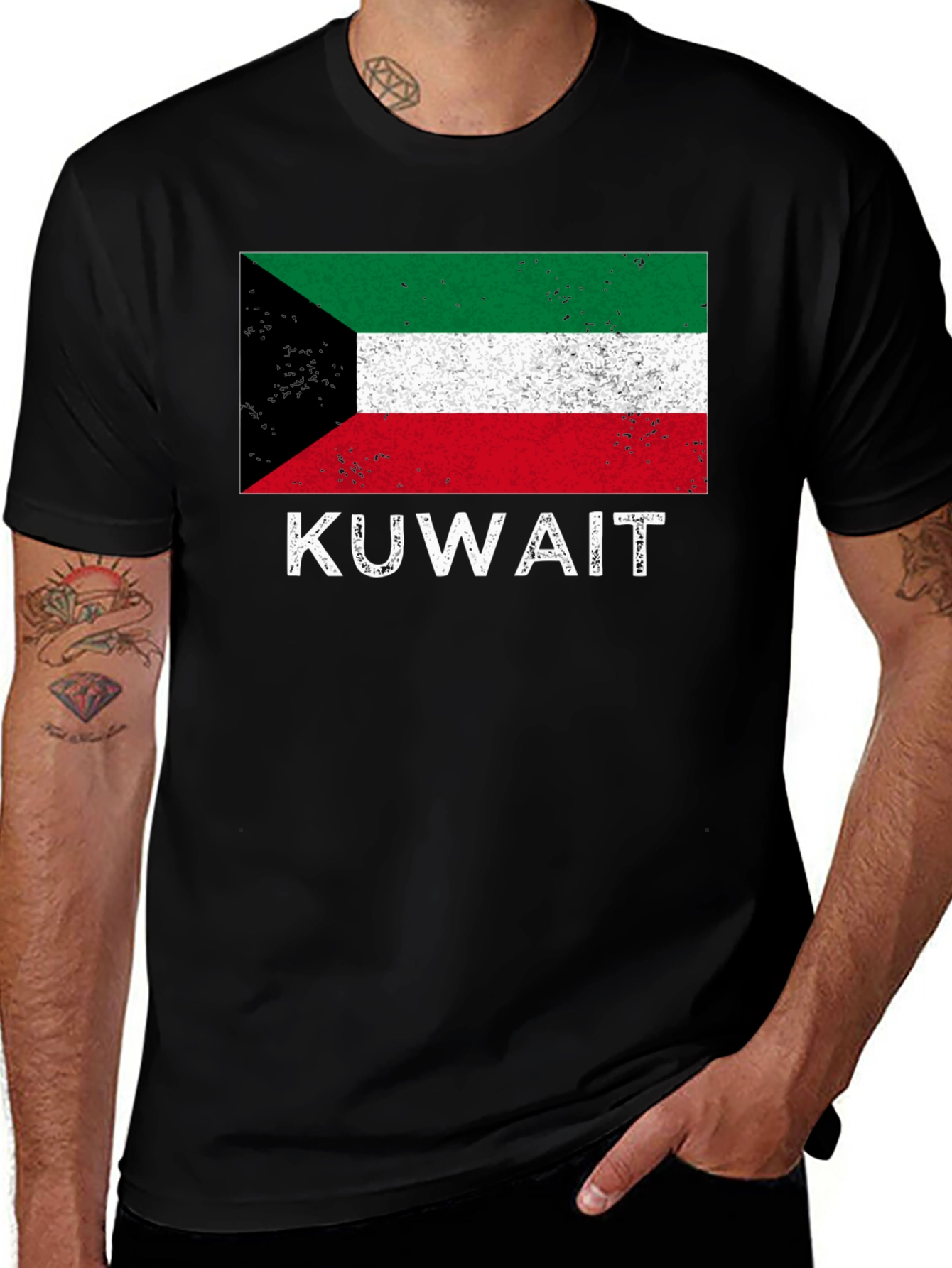 Kuwait Flag T-Shirt Patriotic Pride Tee