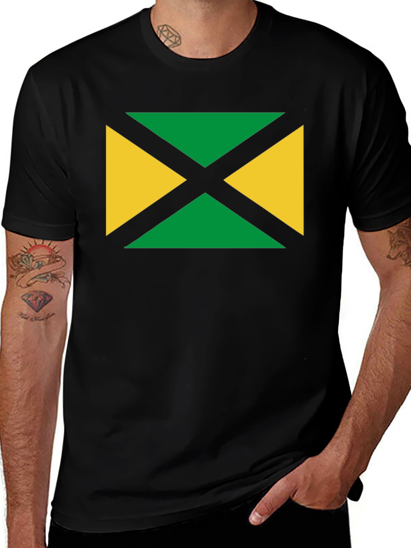 Variant 15 of Jamaican Flag Graphic T-Shirt