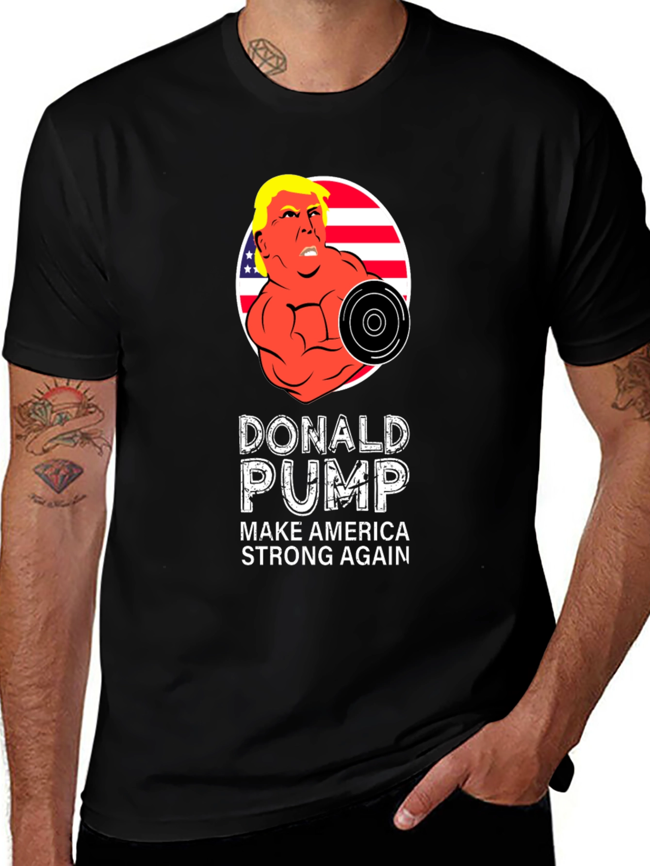 Variant 30 of Donald Pump Make America Strong Again T-Shirt