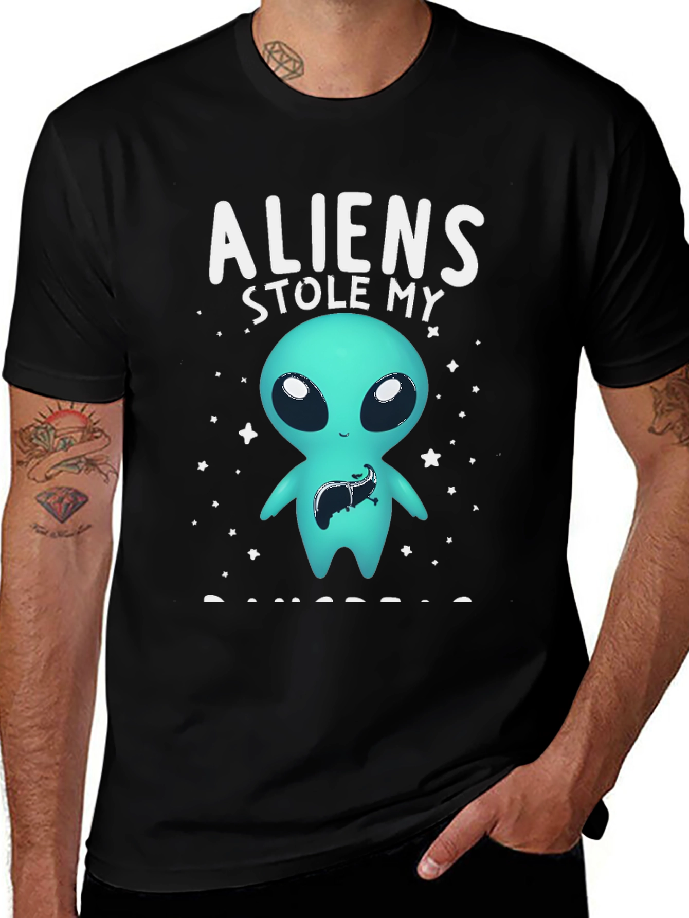 Variant 3 of Aliens Stole My Liver Graphic Tee