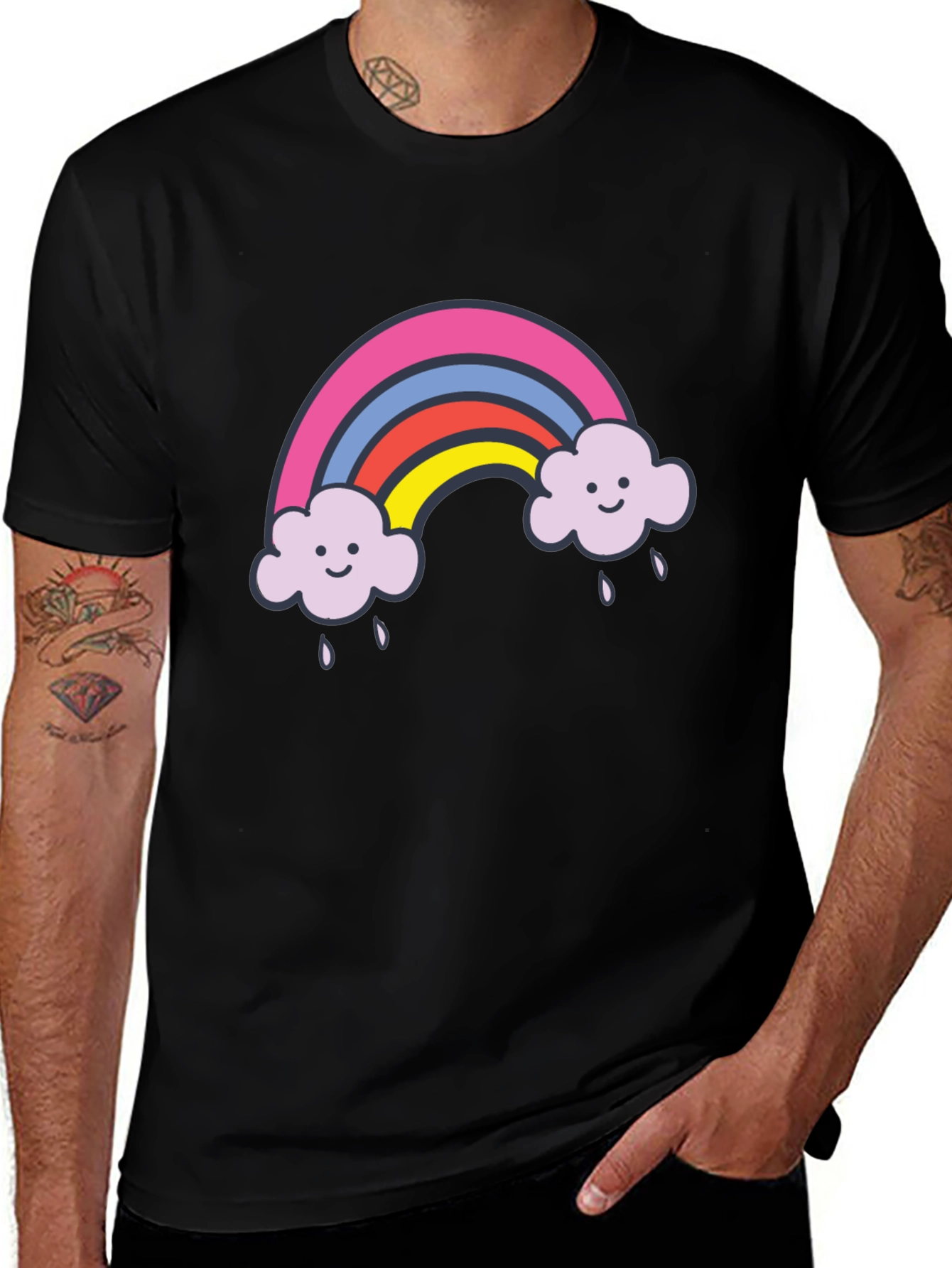 Variant 20 of Rainbow Cloud T-Shirt - Happy Weather Tee