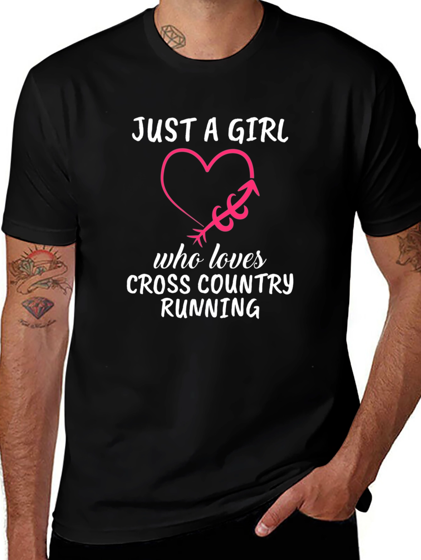 Variant 2 of Cross Country Running Girl's T-Shirt