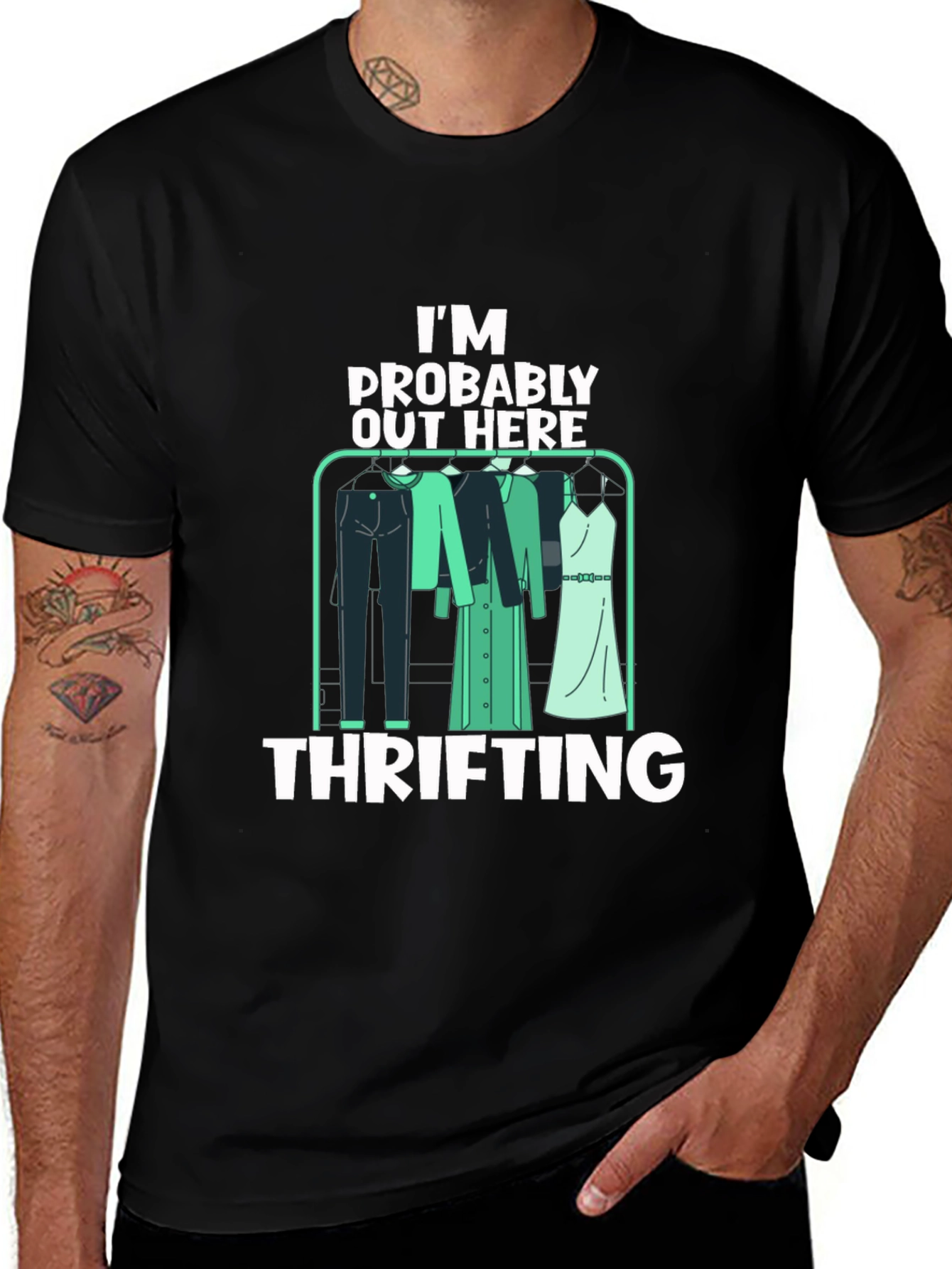 Variant 24 of Thrifting T-Shirt: I'm Probably Out Here