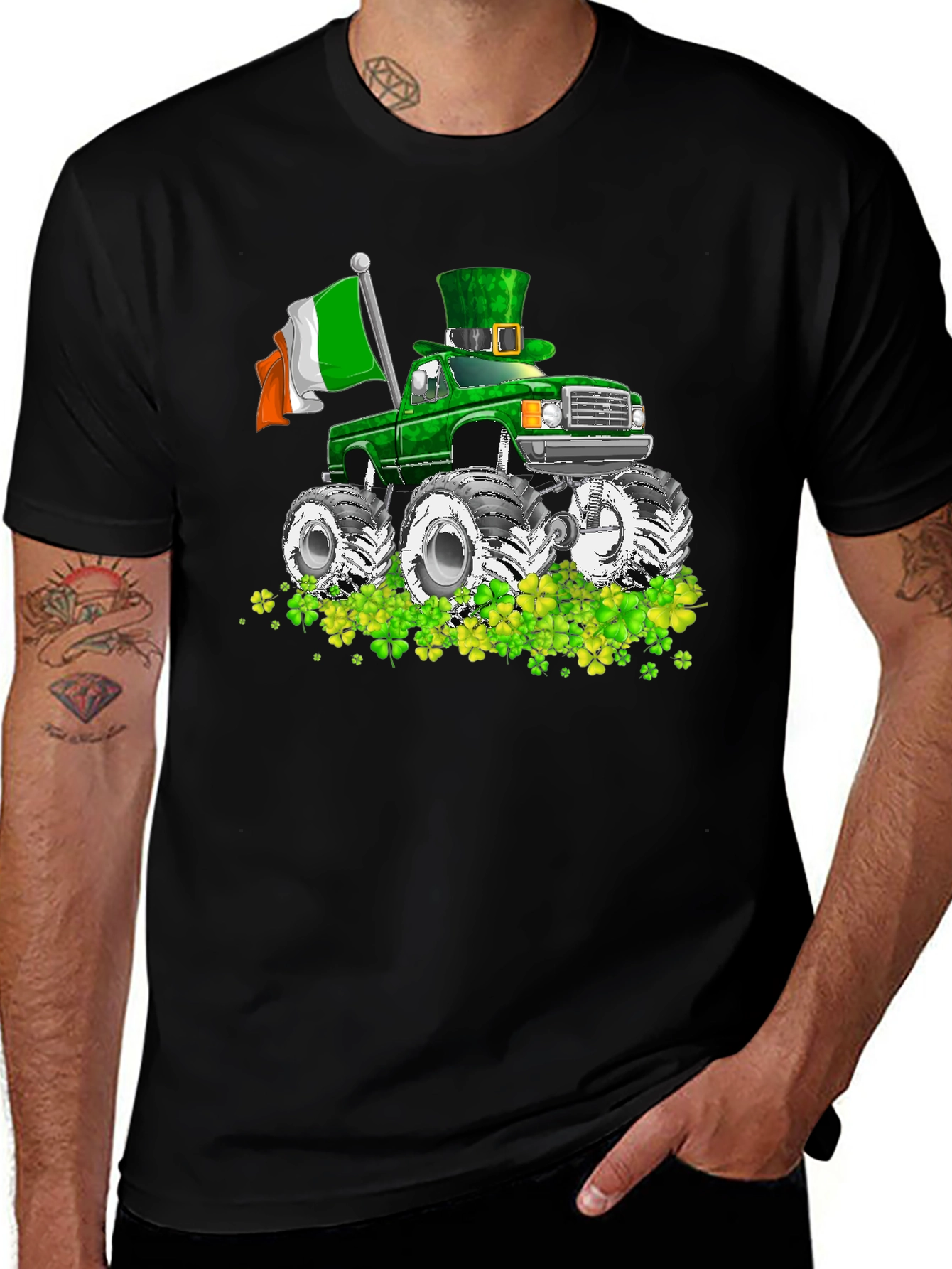 St. Patrick's Day Monster Truck Graphic Tee