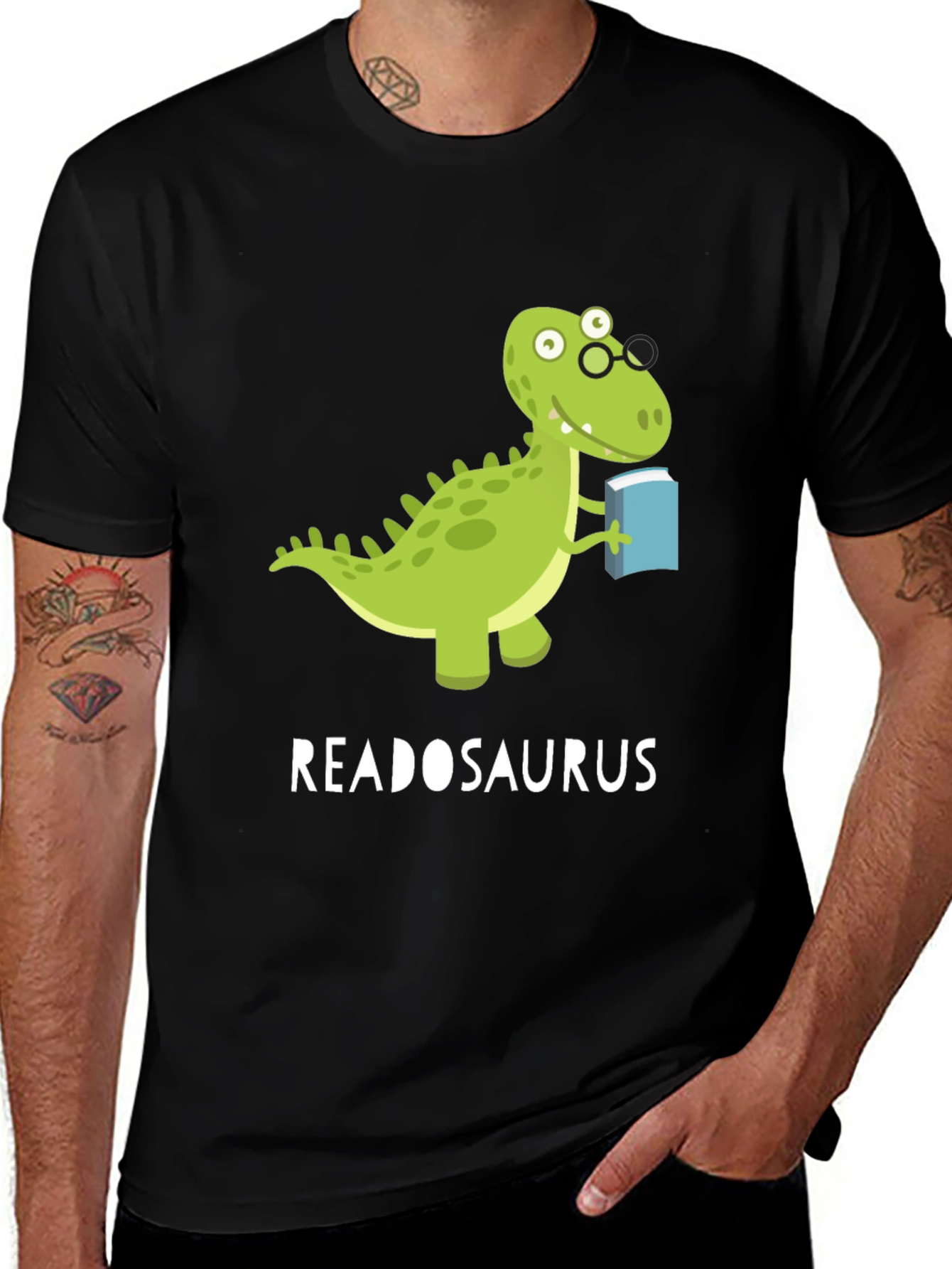 Readosaurus T-Shirt - Book Loving Dinosaur Tee
