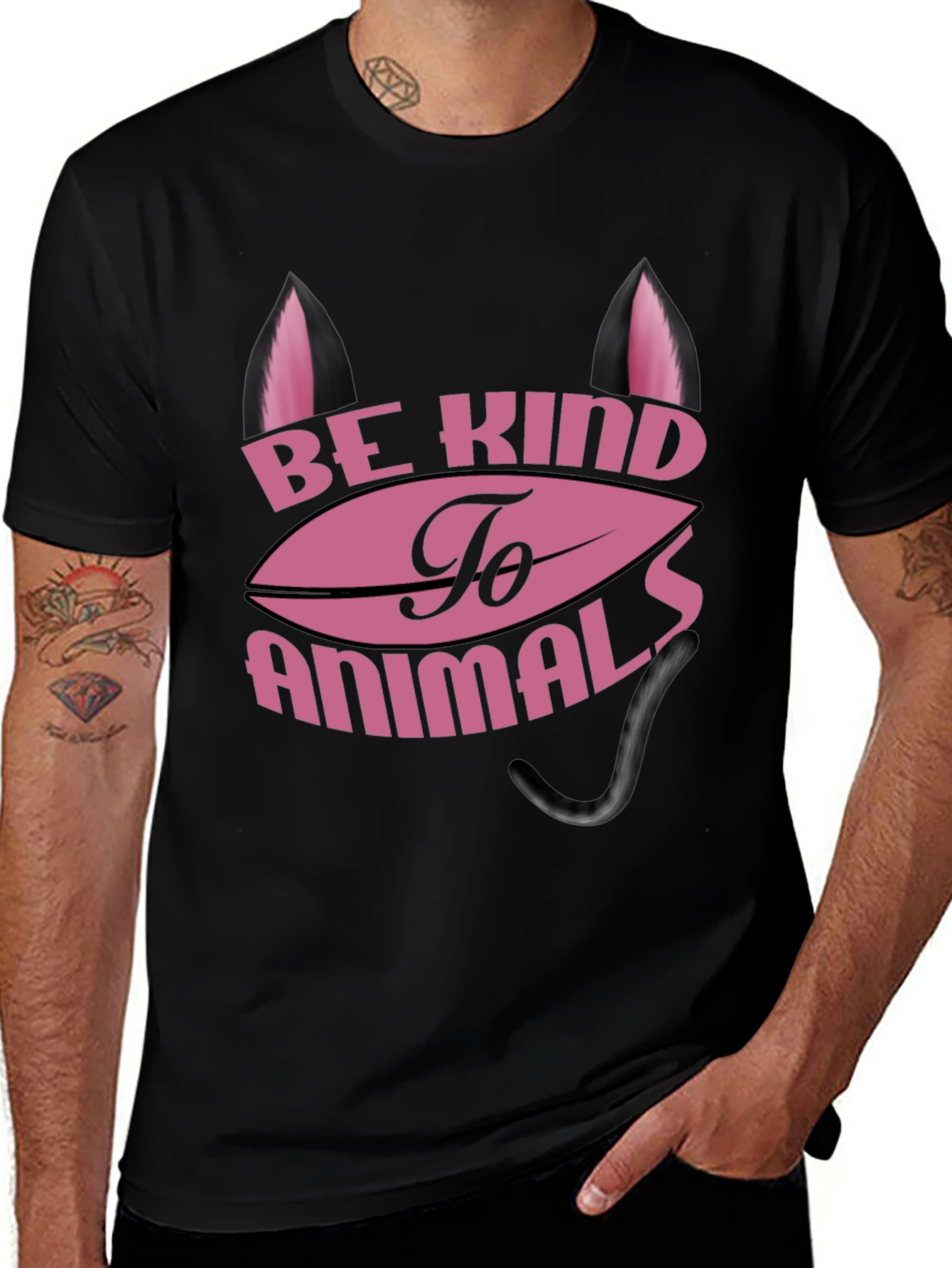 Variant 26 of Be Kind to Animals Graphic Tee
