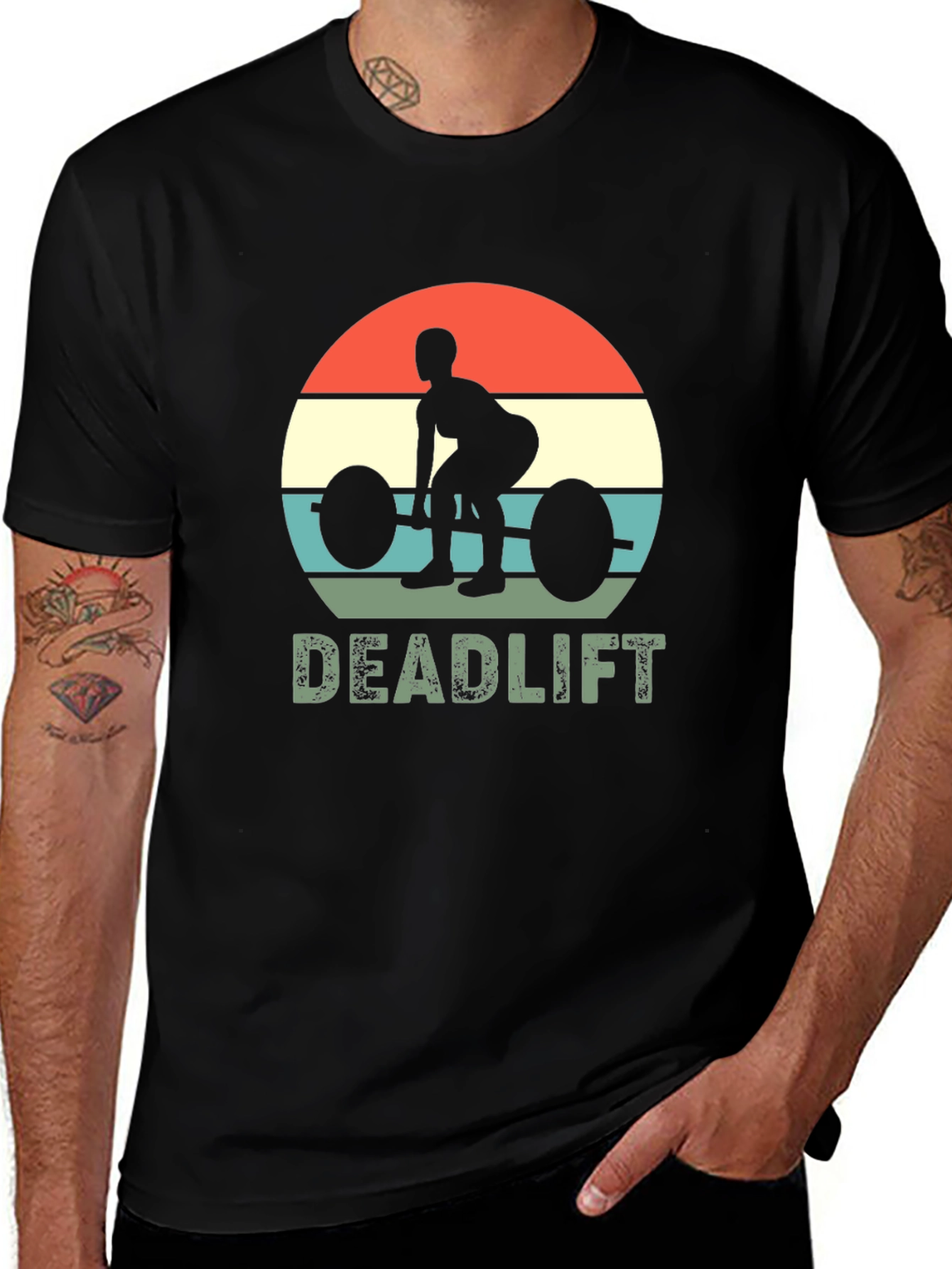 Variant 14 of Deadlift T-Shirt - Weightlifting Gym Workout Tee