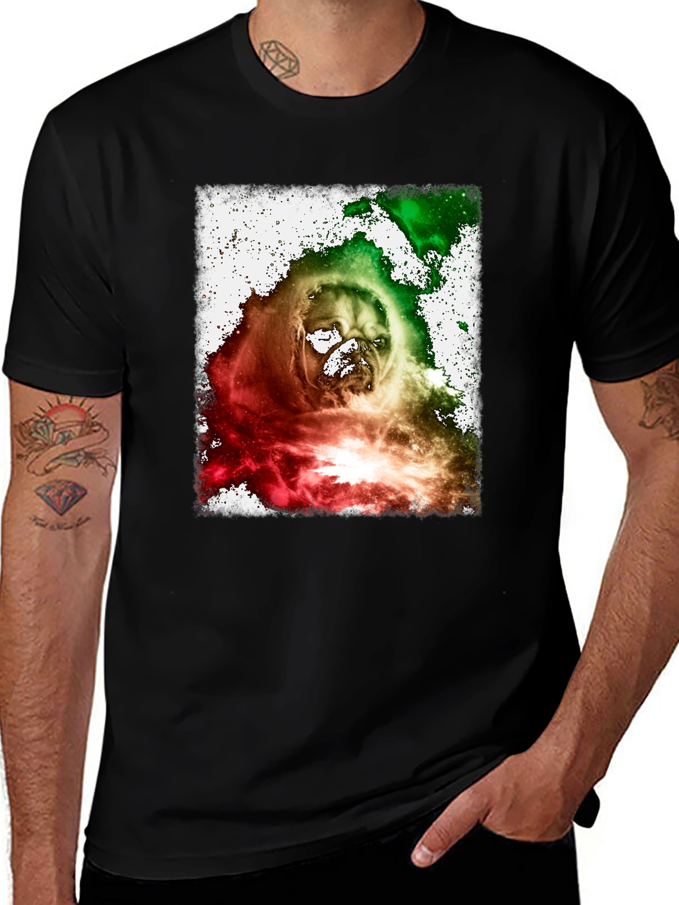 Variant 11 of Pug Galaxy T-Shirt - Unique Graphic Tee