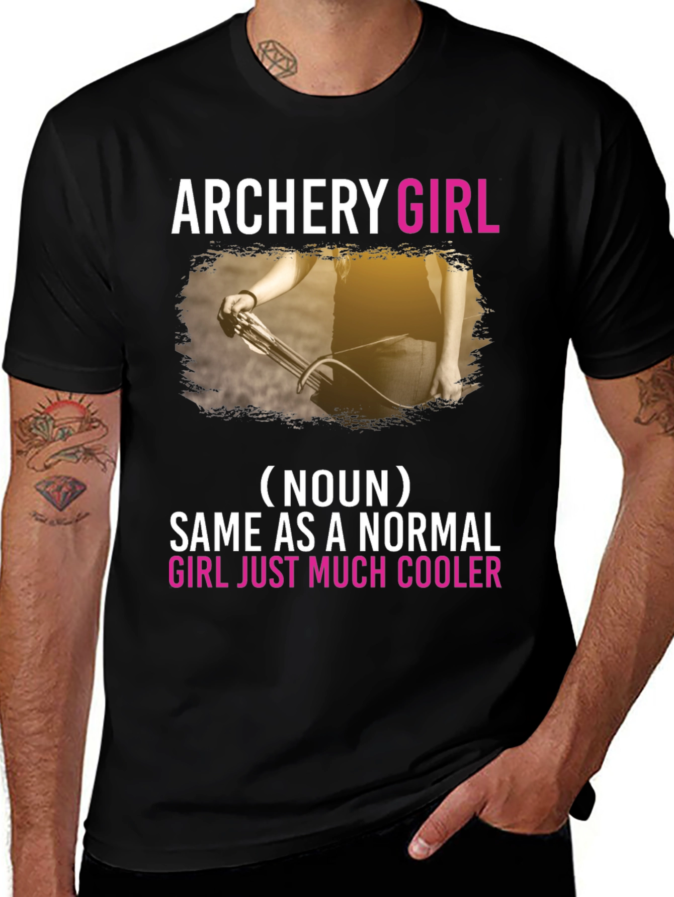 Variant 14 of Archery Girl T-Shirt - Cool Archer Tee