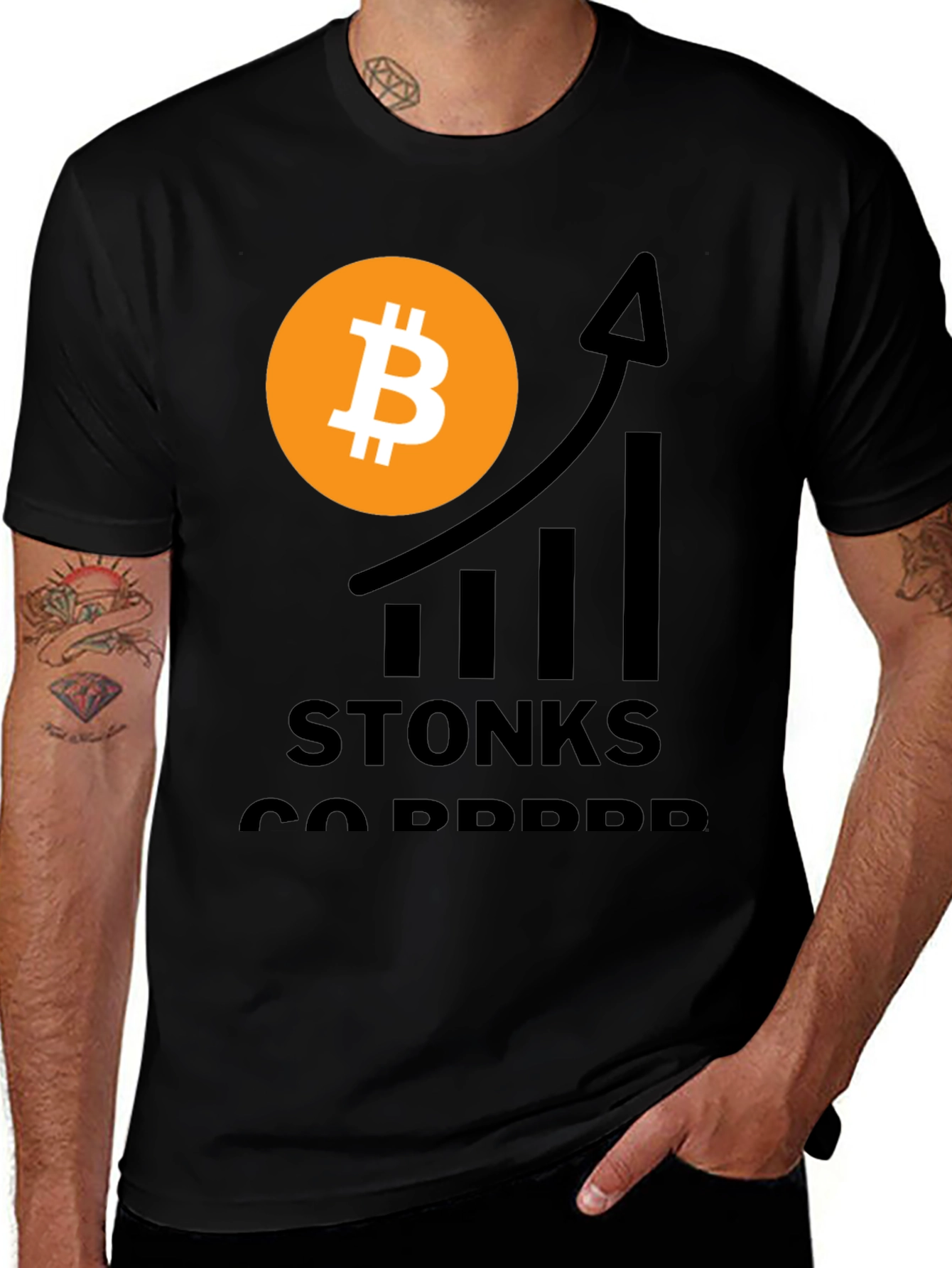Bitcoin Stonks T-Shirt - Crypto Trading