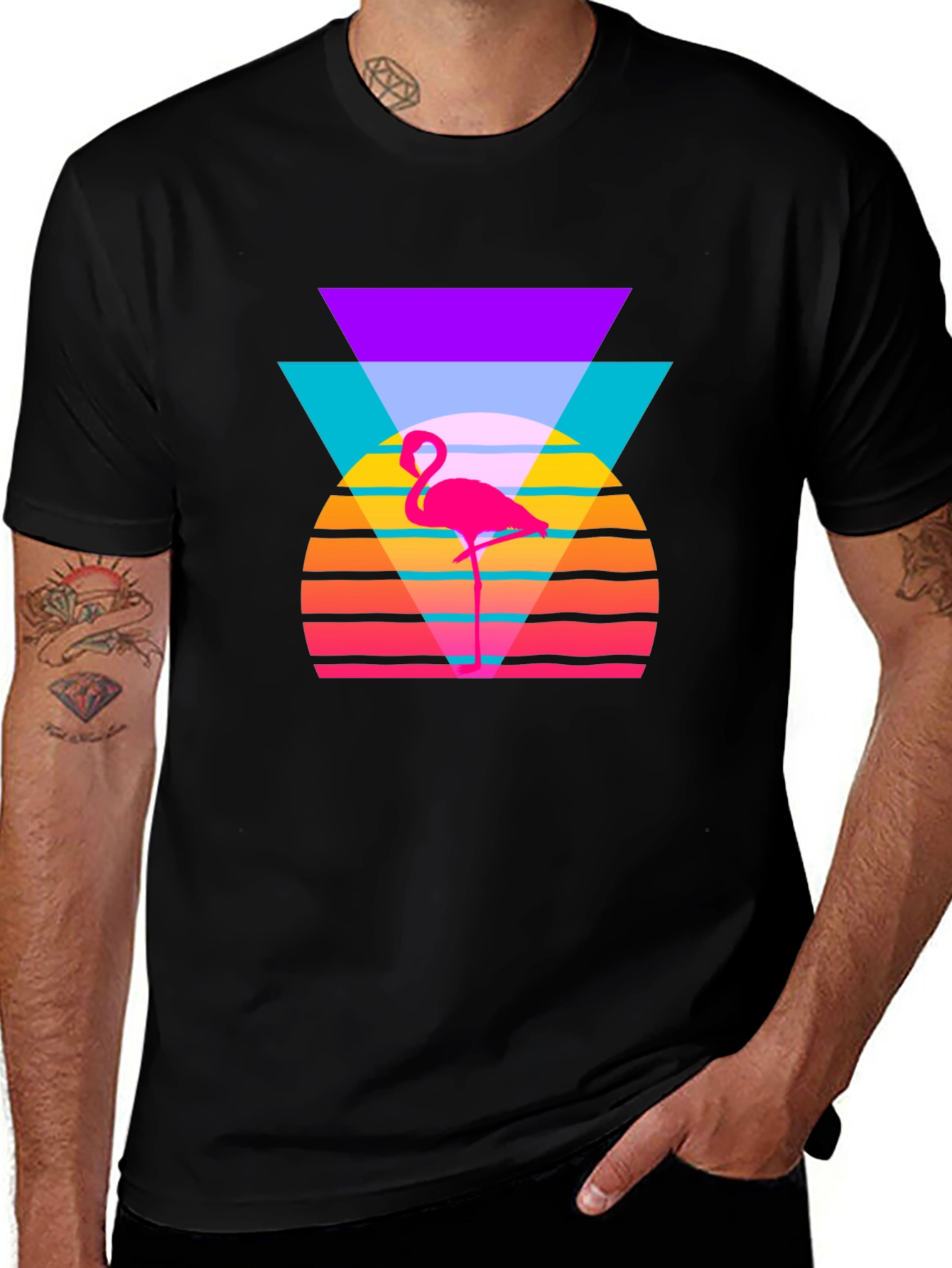 Variant 28 of Retro Flamingo T-Shirt