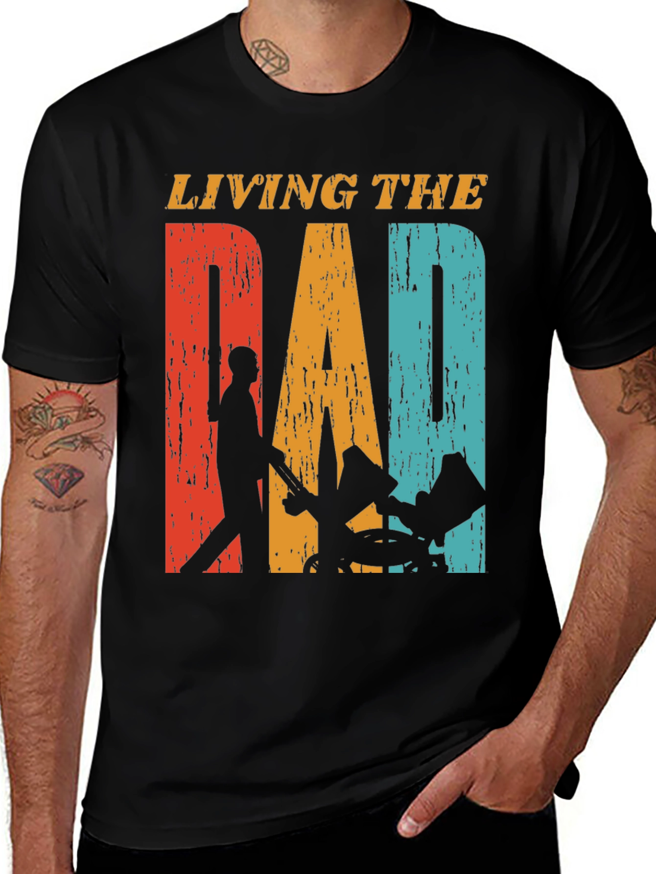 Living The Dad Life Graphic T-Shirt