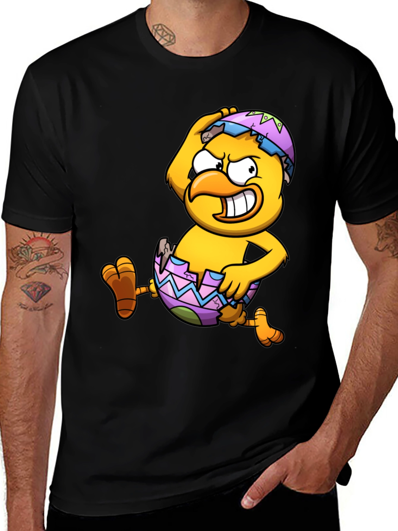 Funny Chick Cracking Egg T-Shirt