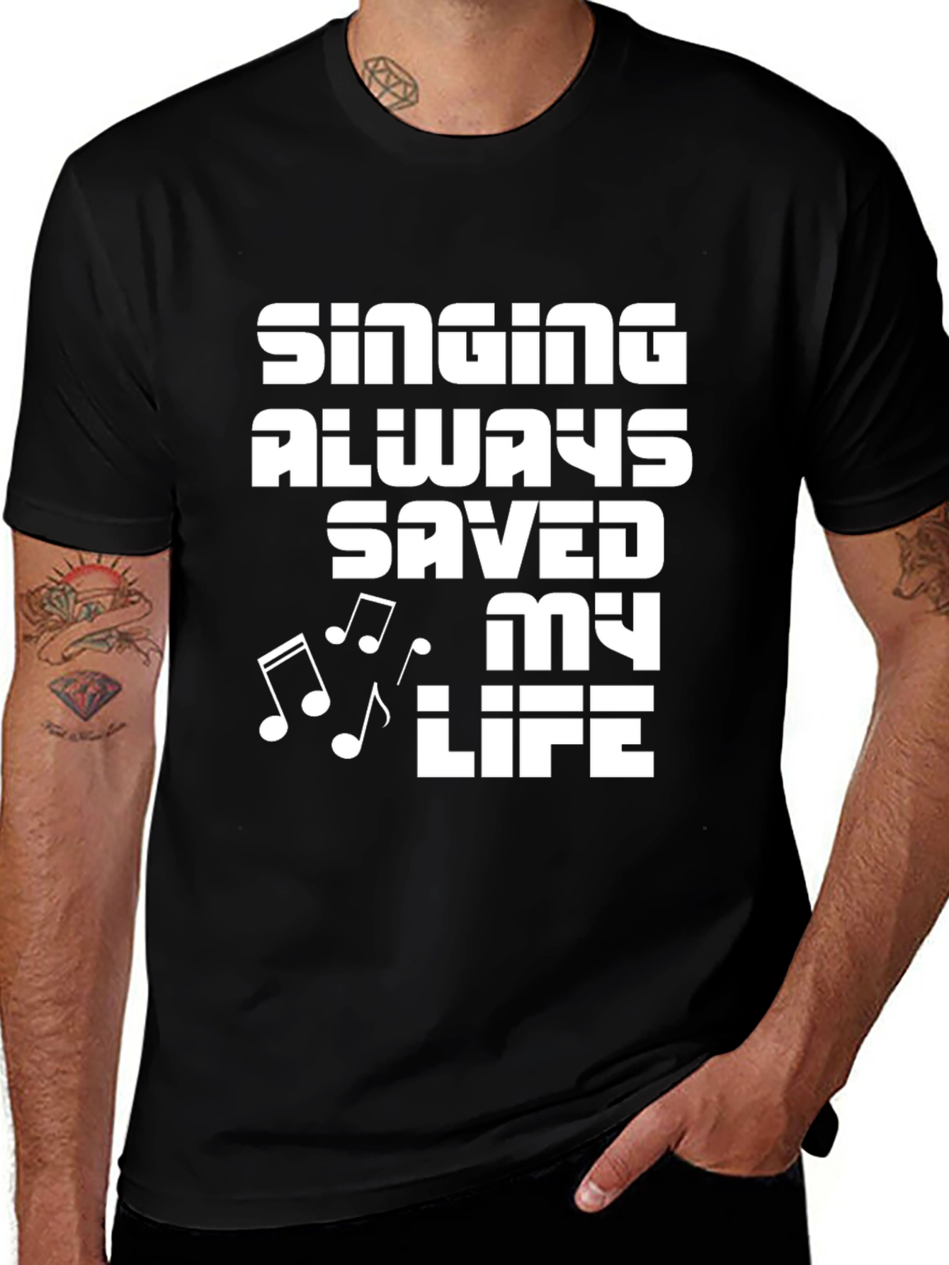 Variant 30 of Singing Saved My Life Graphic Tee