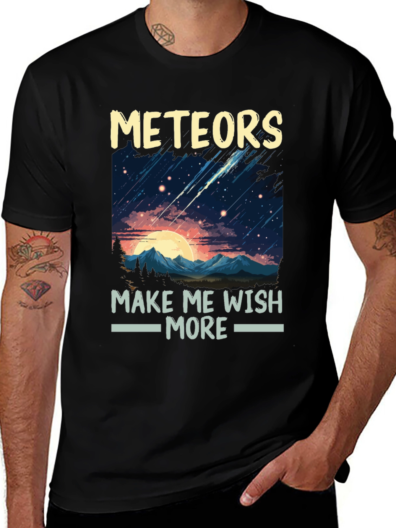 Variant 12 of Meteors Make Me Wish More T-Shirt