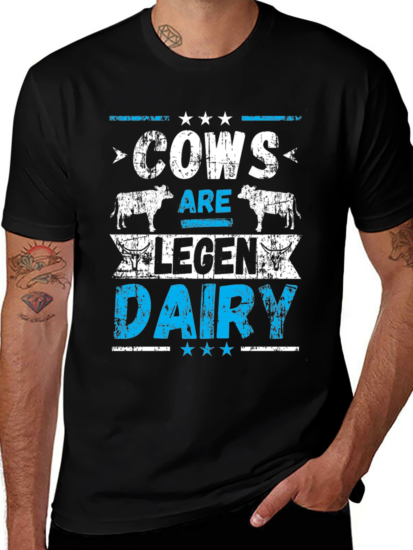 Variant 26 of Cows Are Legen Dairy Graphic T-Shirt