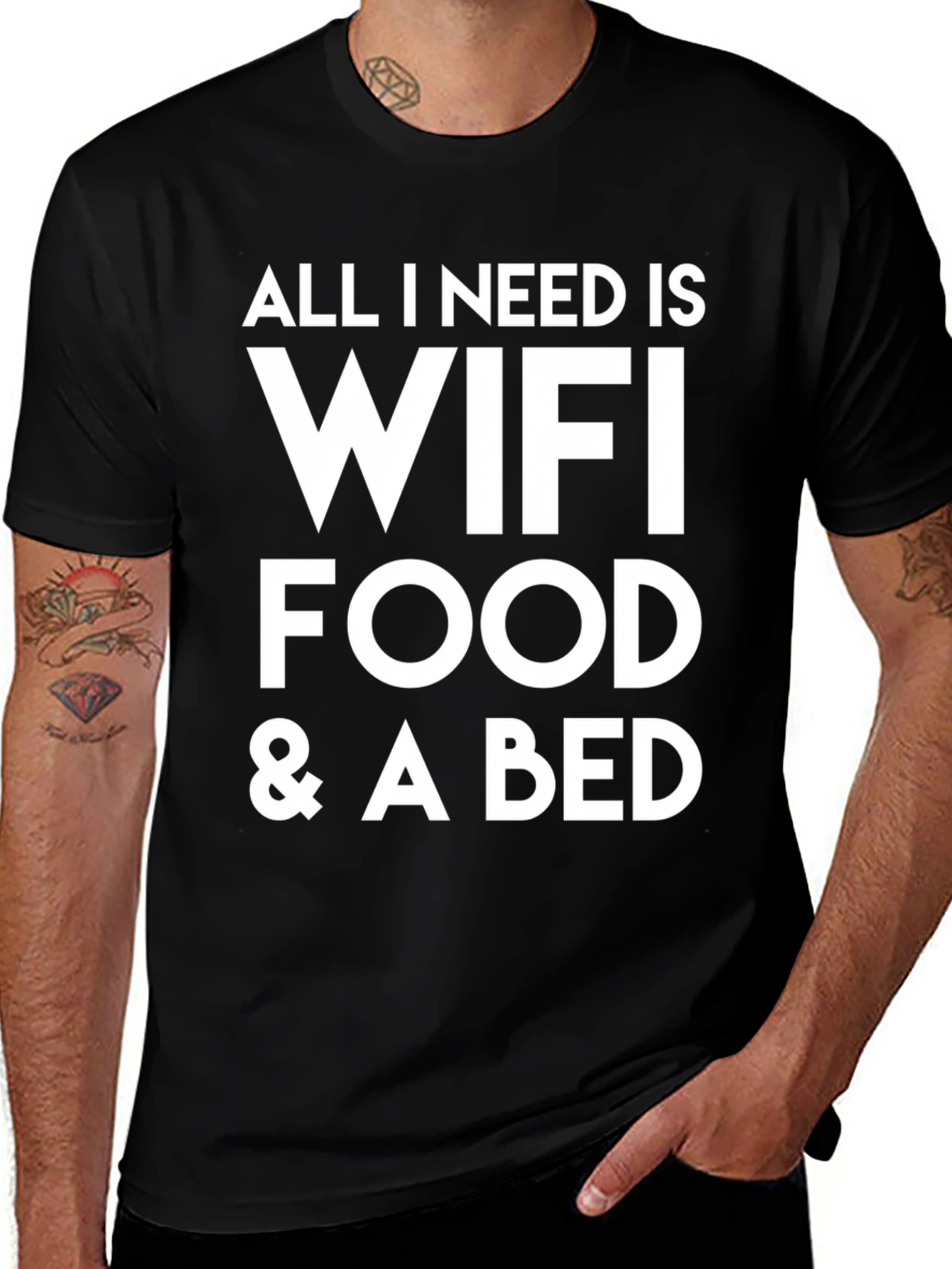 Variant 6 of Wifi Food Bed T-Shirt - Comfortable Cotton Tee