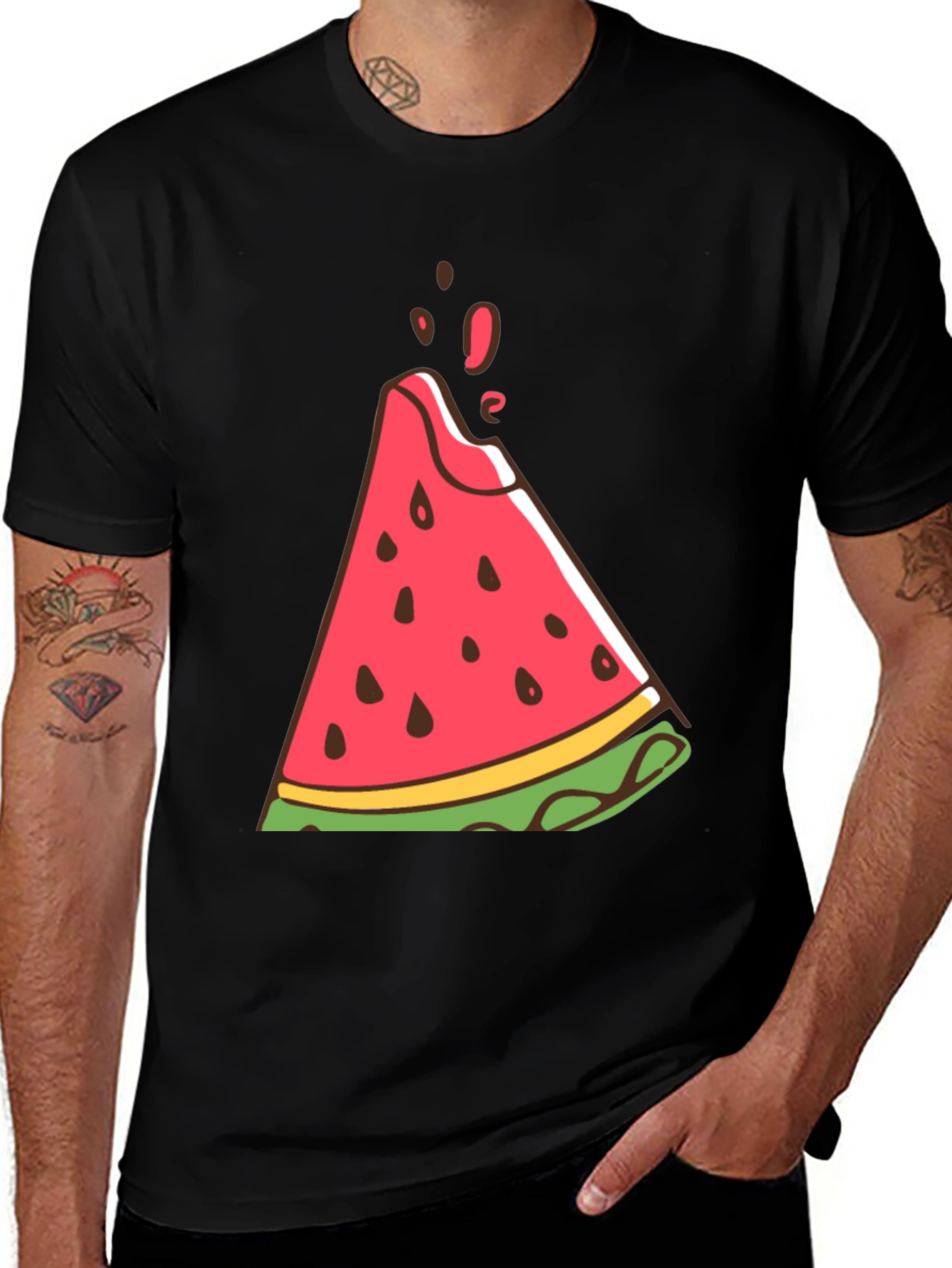 Variant 8 of Whimsical Watermelon Graphic Tee - Soft & Stylish