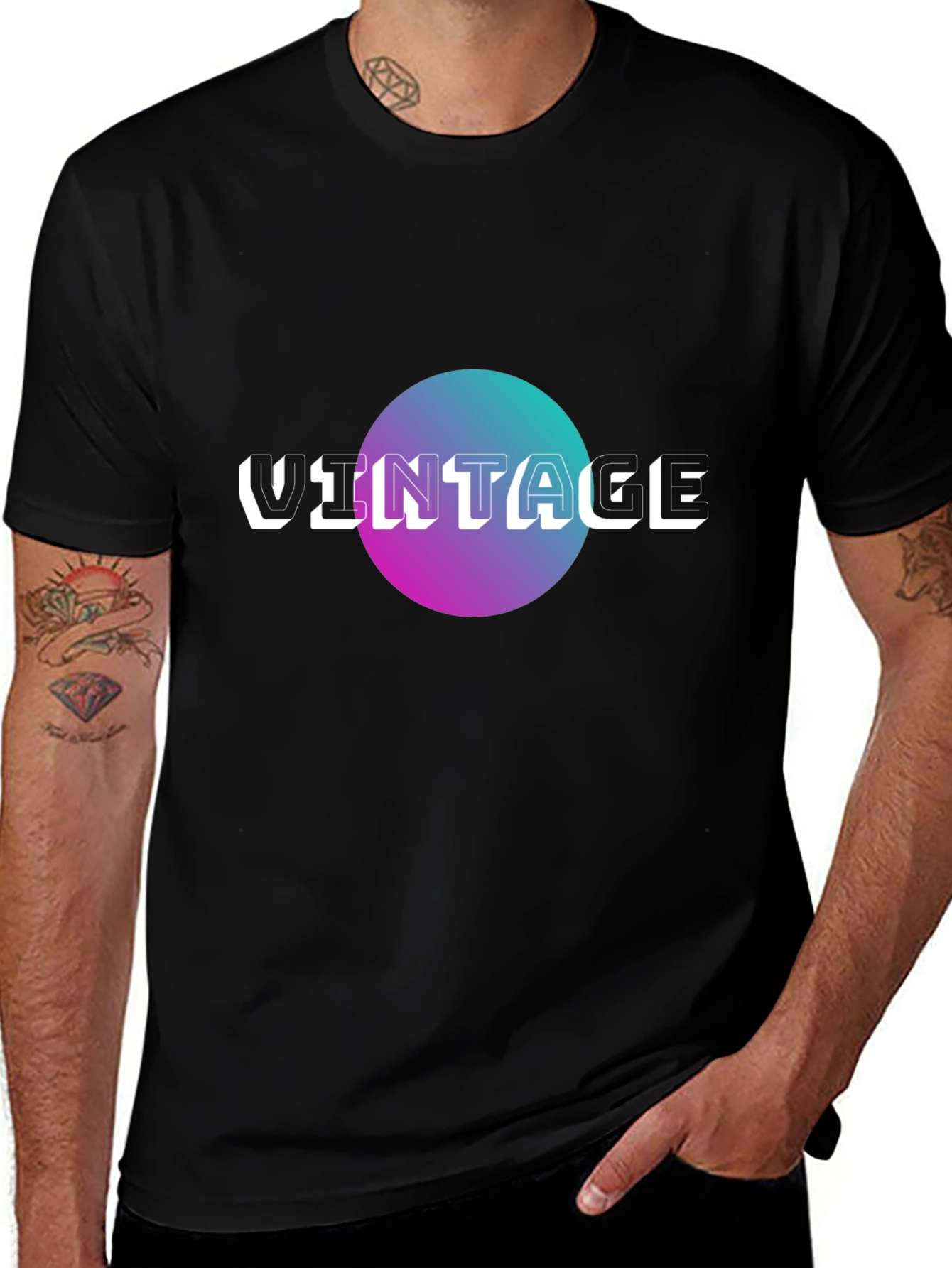 Variant 4 of Vintage Graphic Tee - Retro Style