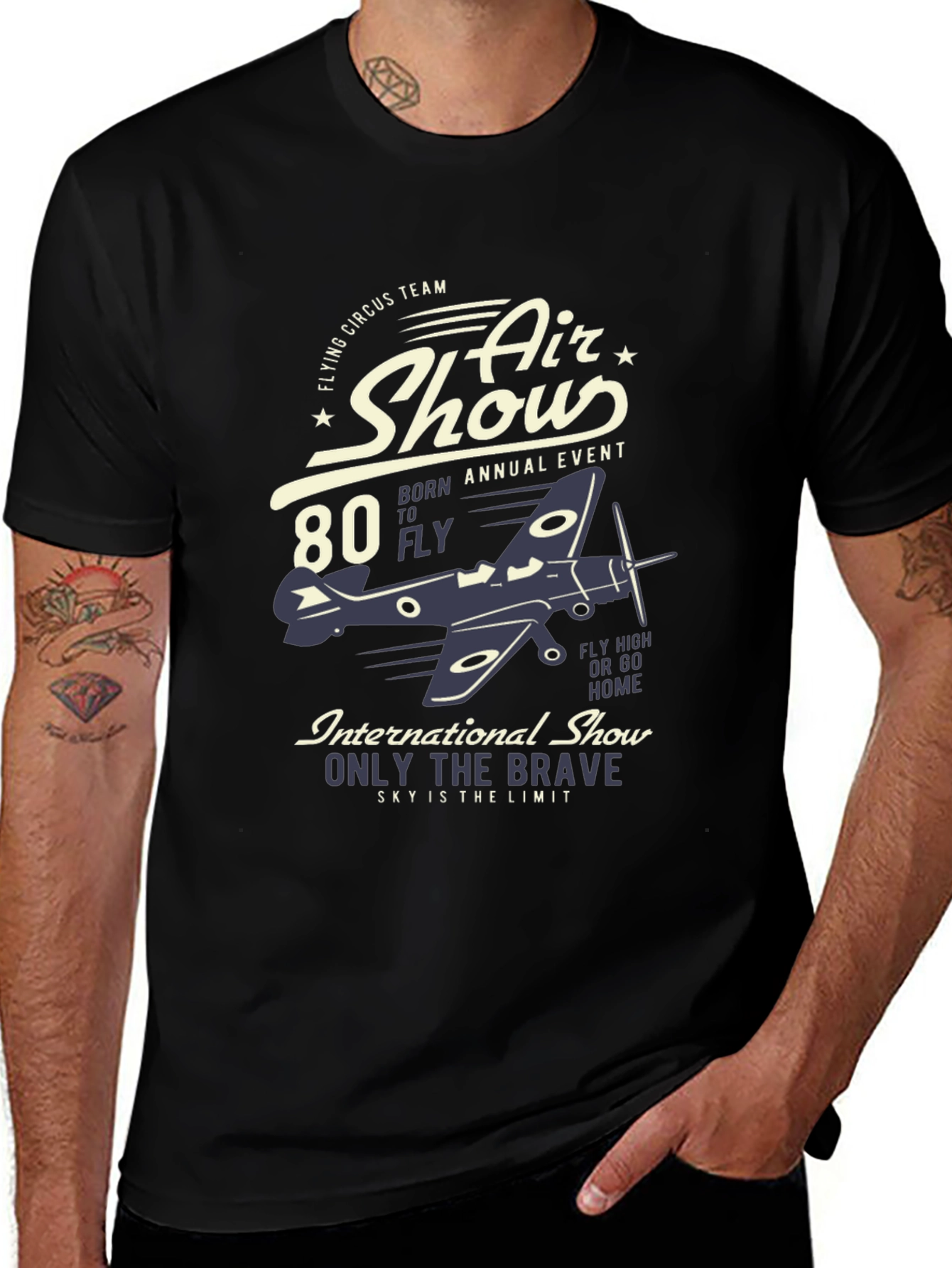 Variant 2 of Vintage Air Show T-Shirt - Flying Circus Team