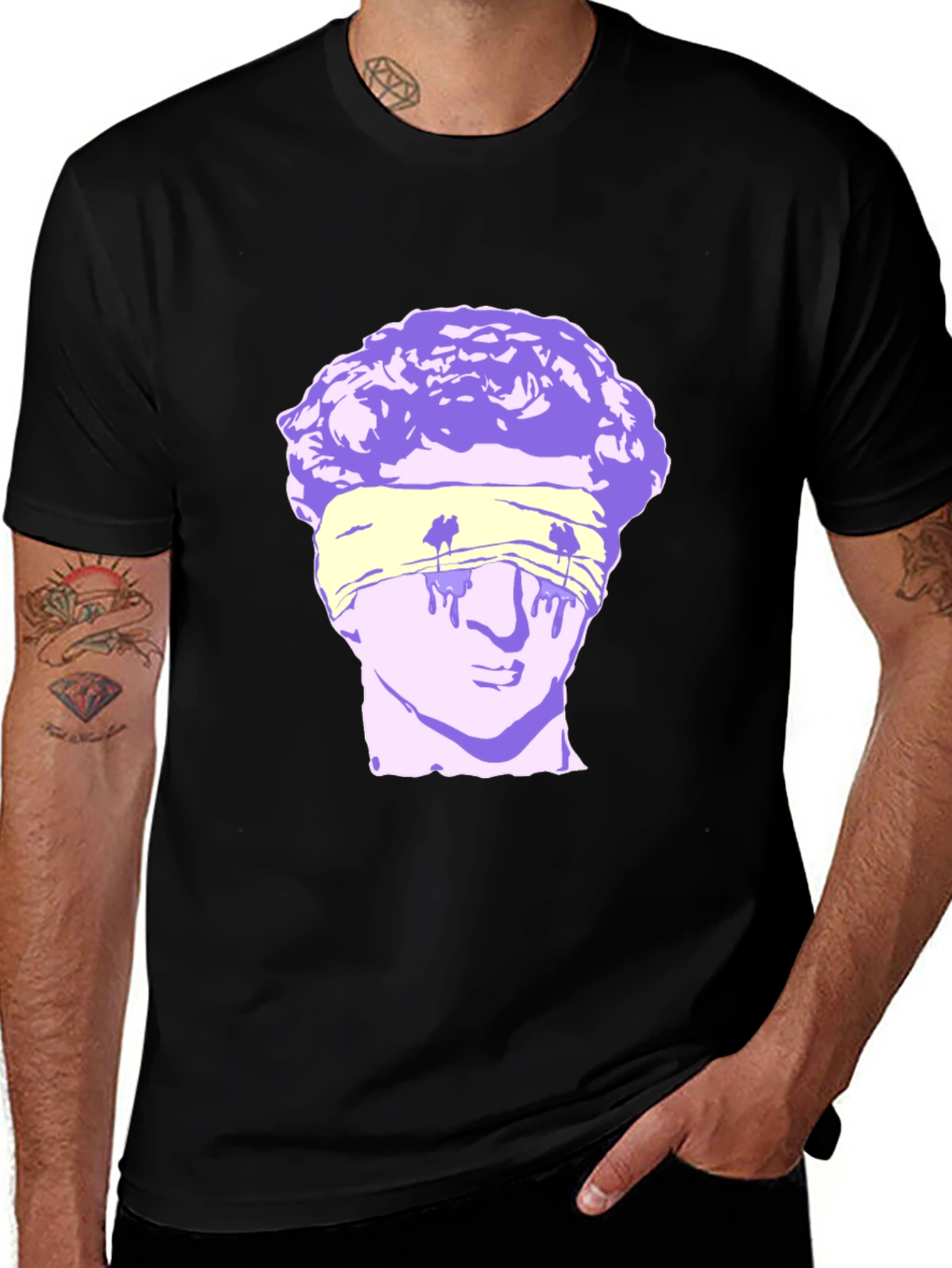 Blindfolded Statue Graphic Tee