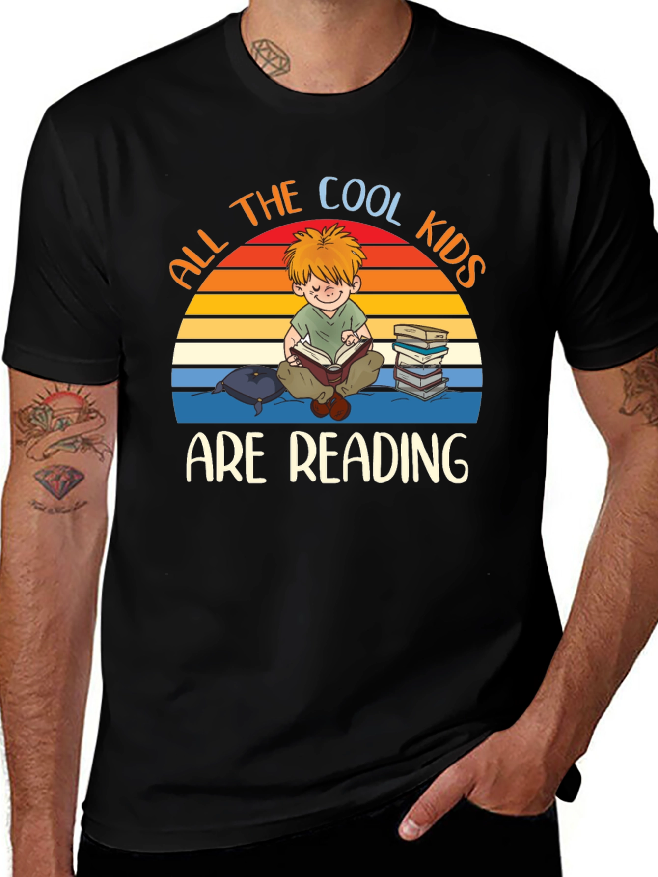 Variant 12 of Cool Kids Reading Graphic T-Shirt