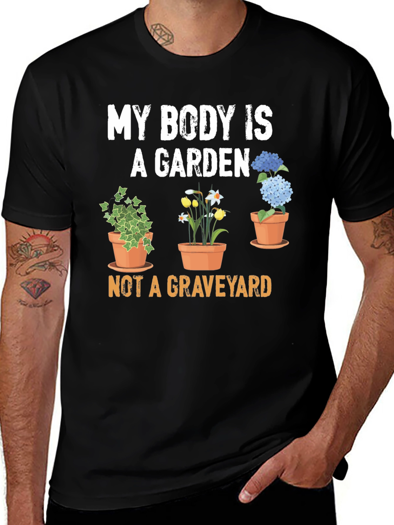 Variant 3 of Garden Body T-Shirt: Plant-Based Wellness Tee