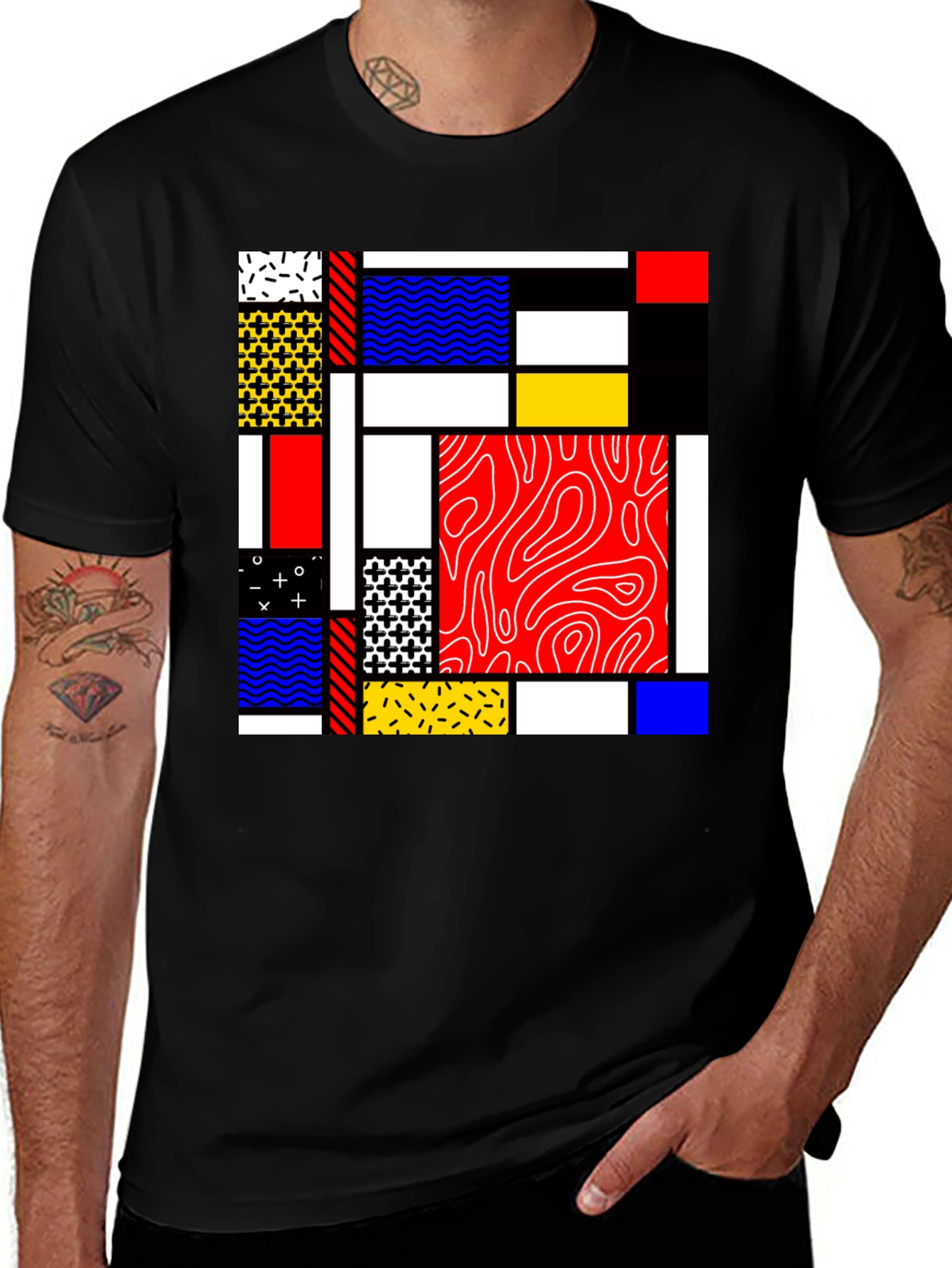 Variant 16 of Abstract Geometric Art T-Shirt