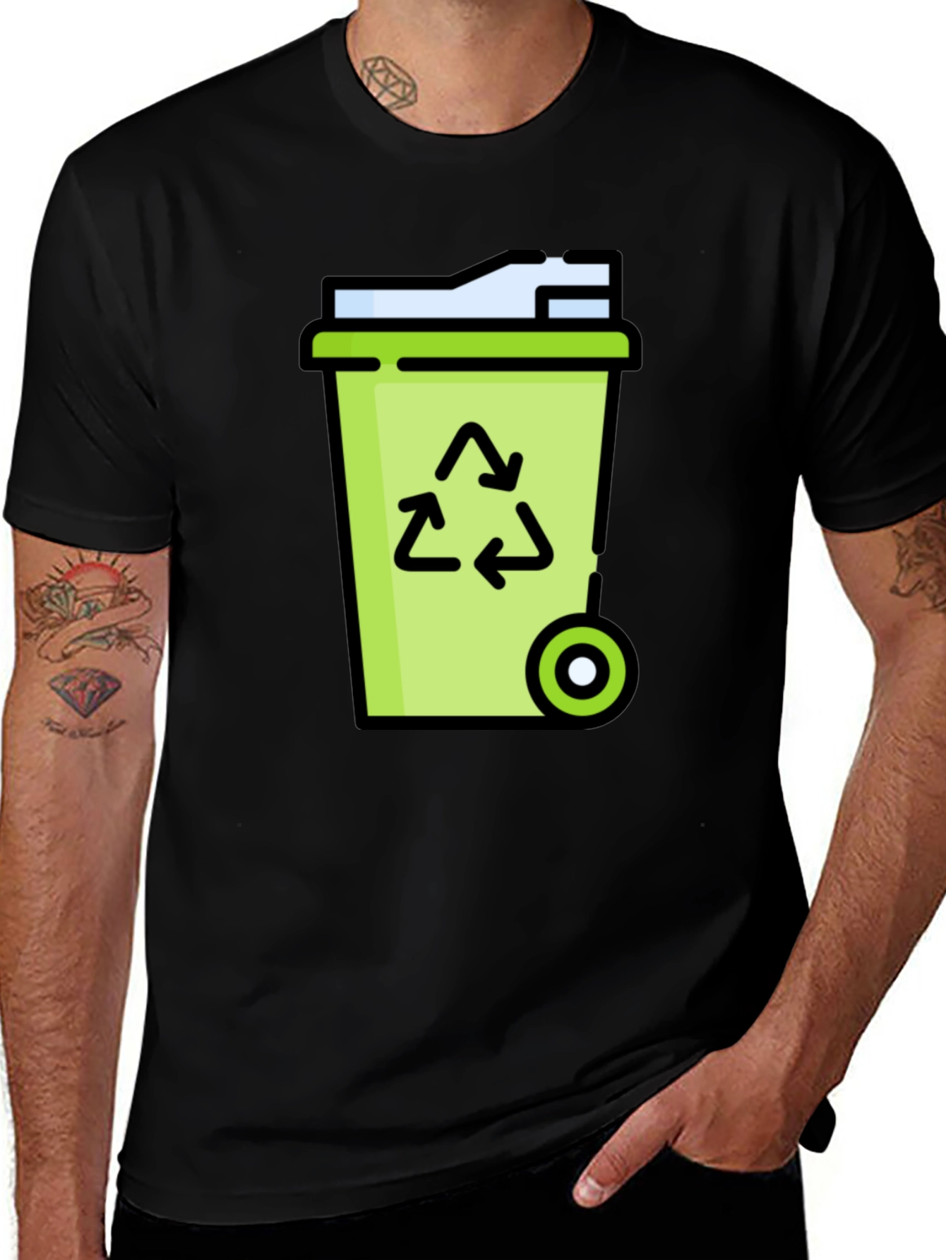 Variant 22 of Recycle Bin T-Shirt - Eco-Friendly Design