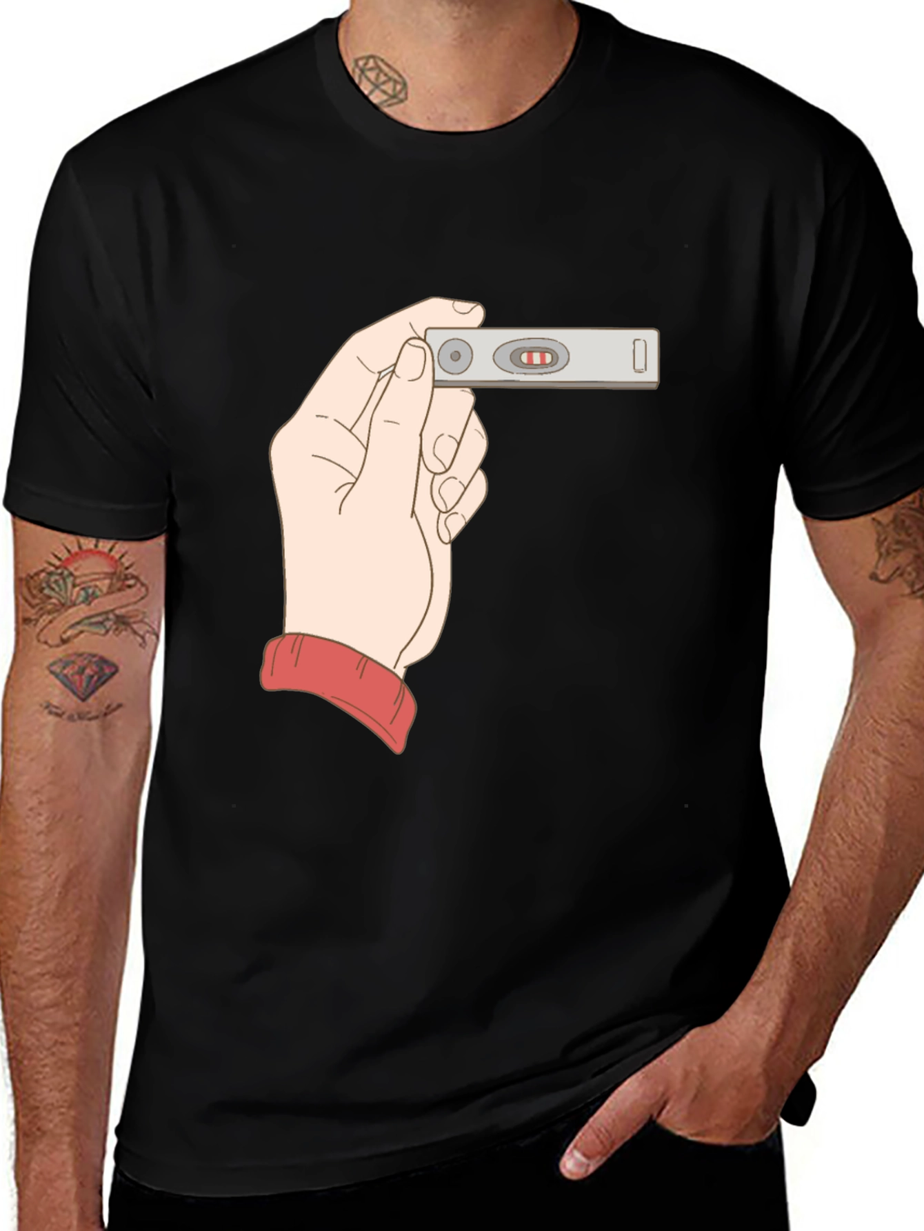 Variant 22 of Positive Pregnancy Test Graphic Tee