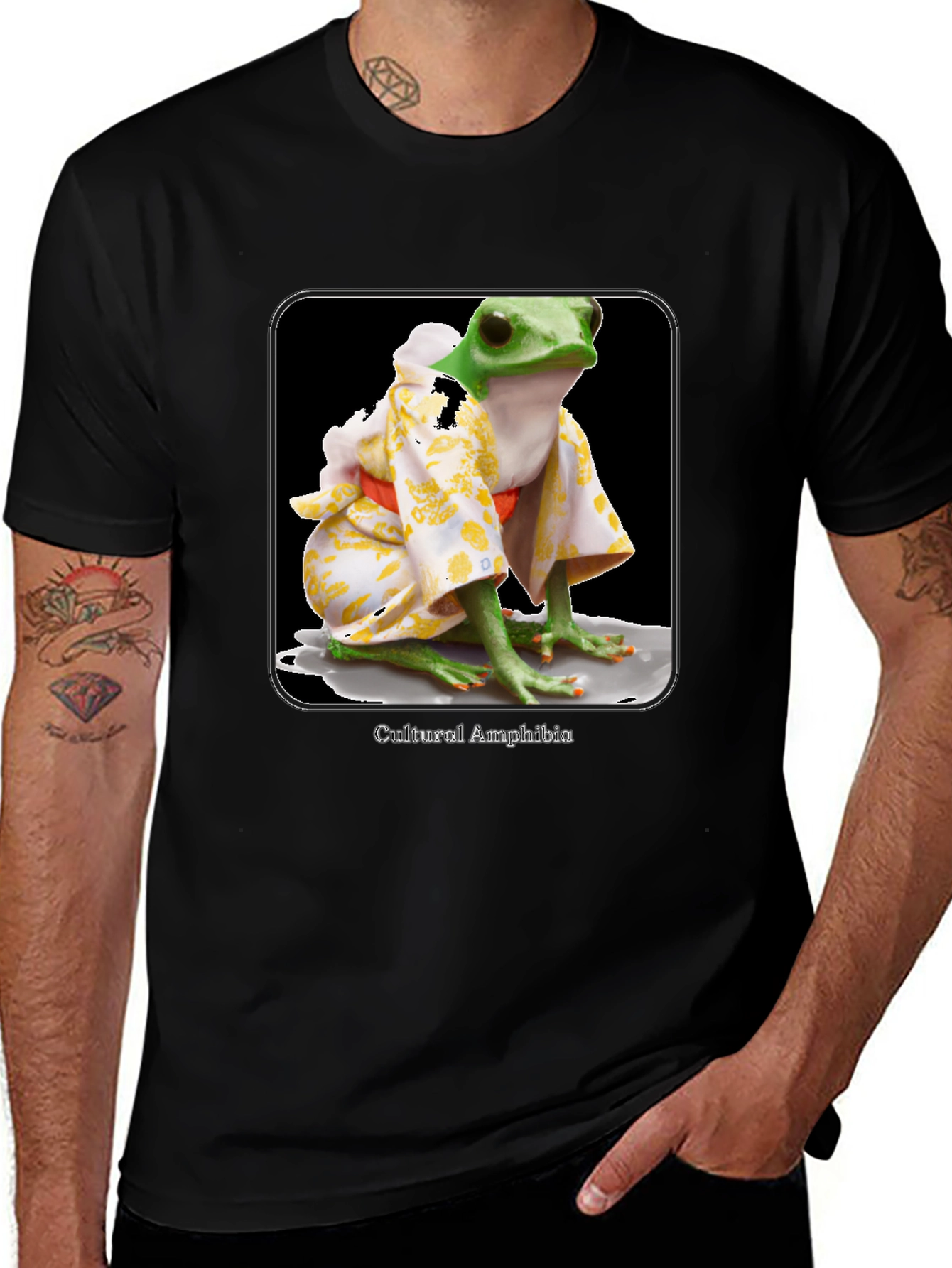 Cultural Amphibian Graphic T-Shirt