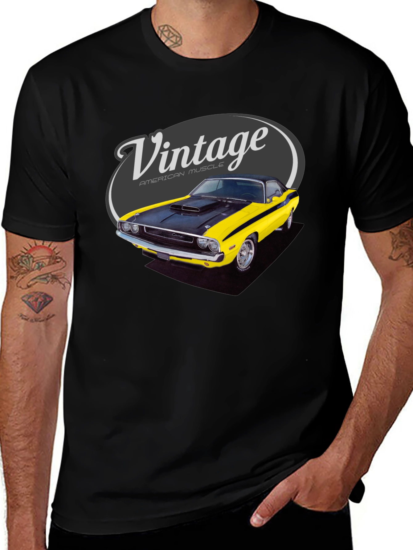 Variant 25 of Vintage American Muscle Car Graphic T-Shirt