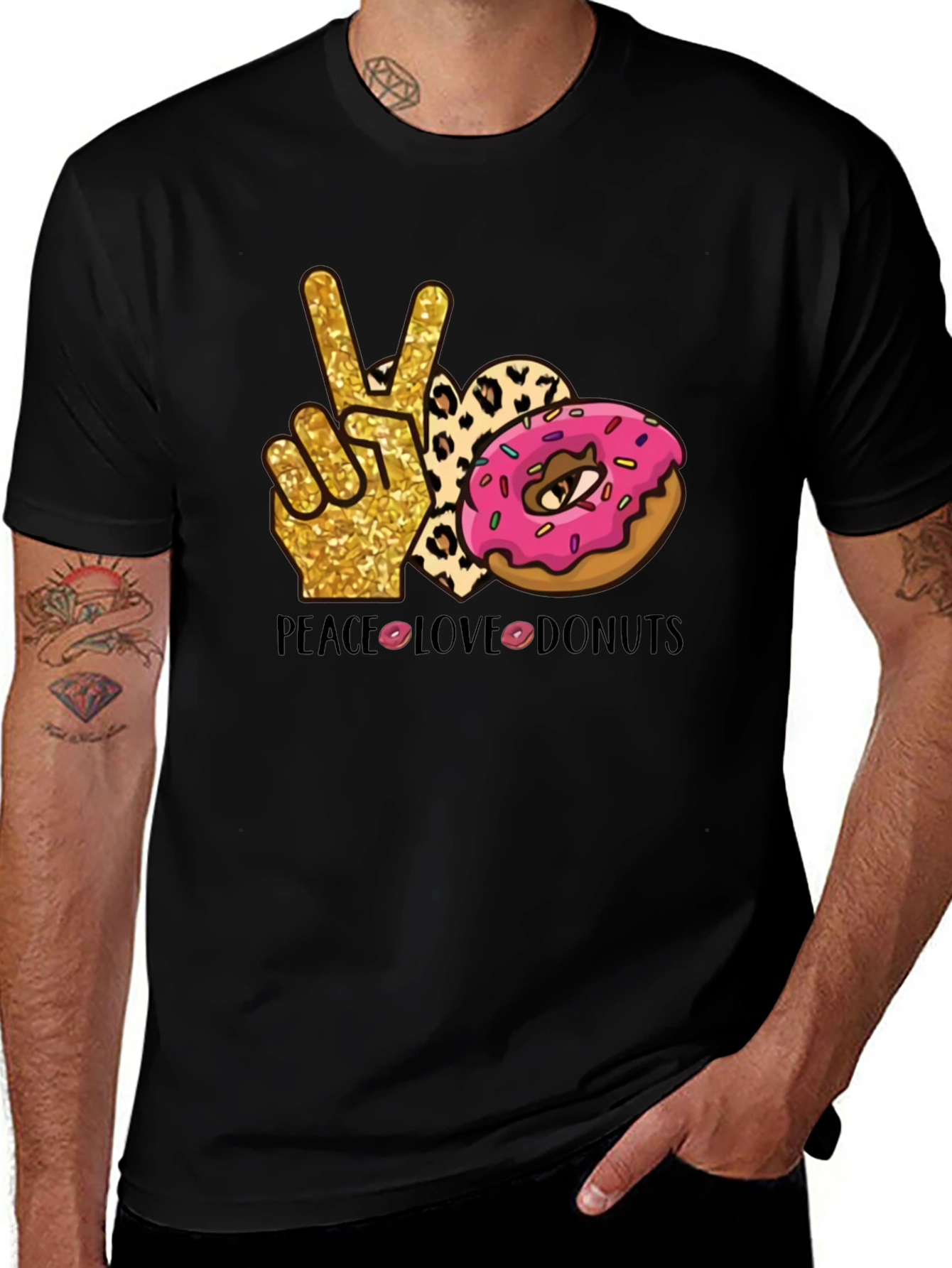 Variant 23 of Peace Love Donuts T-Shirt