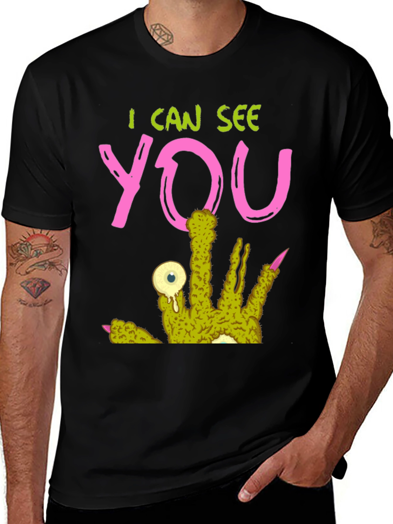 Variant 24 of I Can See You Monster Hand T-Shirt